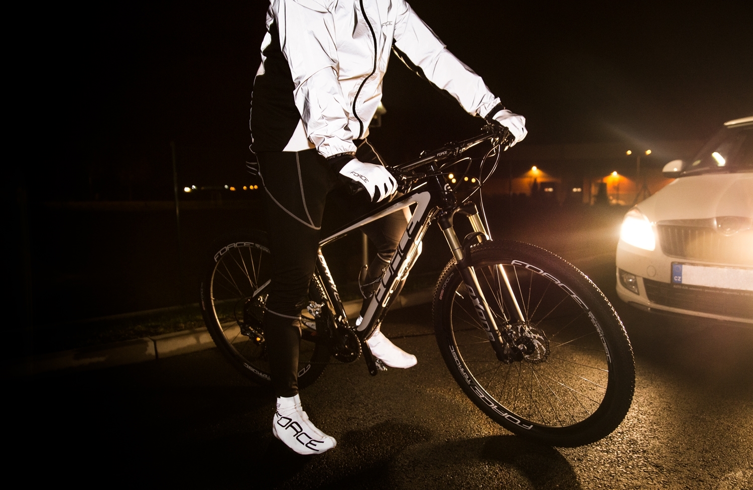 Rukavice FORCE REFLECT, celoreflexní, vel.XXL