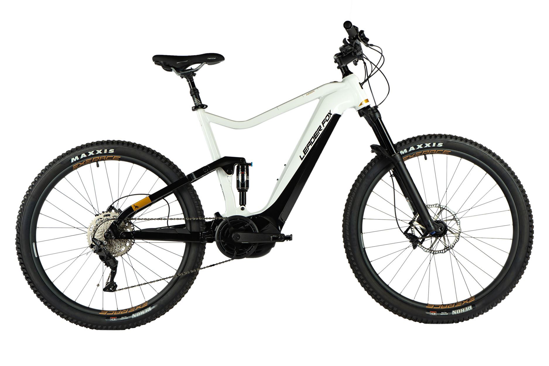 Elektrokolo 29" Leader Fox ARRAN 2023, Panasonic GX, 20Ah, white/black, vel.19,5" -AKCE!