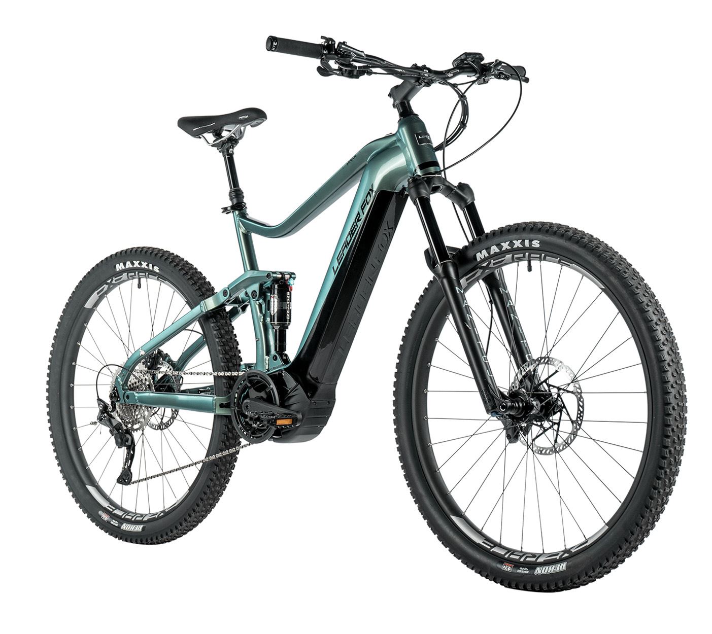 Elektrokolo 29" Leader Fox ARRAN 2023, Panasonic GX, 20Ah, green/black, vel.21,5" -AKCE!