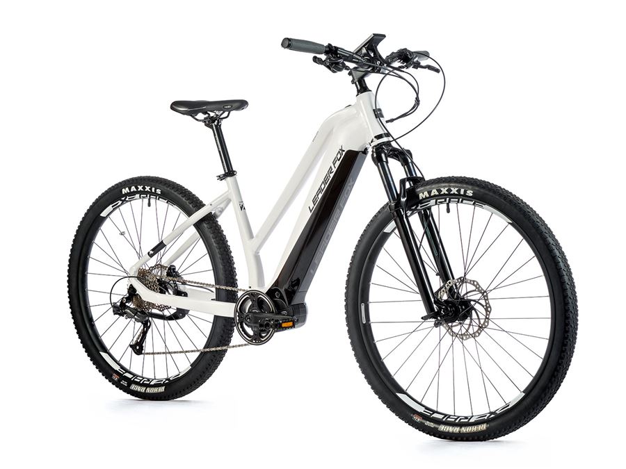 Horské elektrokolo 29" Leader Fox AWALON Lady 2023 white shiny vel.16,5"