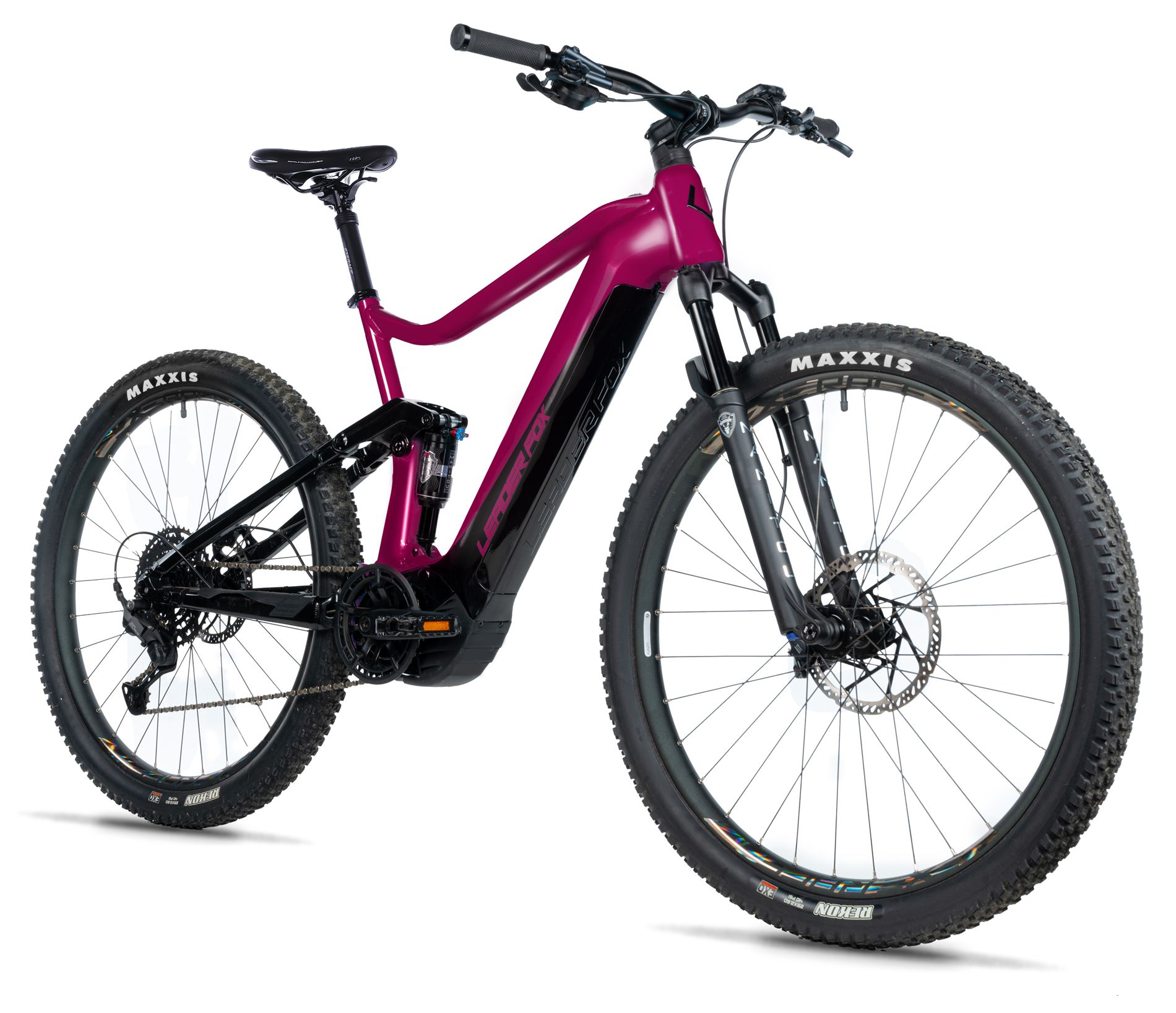 Elektrokolo 27,5" Leader Fox ARRAN 2025, Panasonic GX, 23,2Ah, violet/black , vel.16"