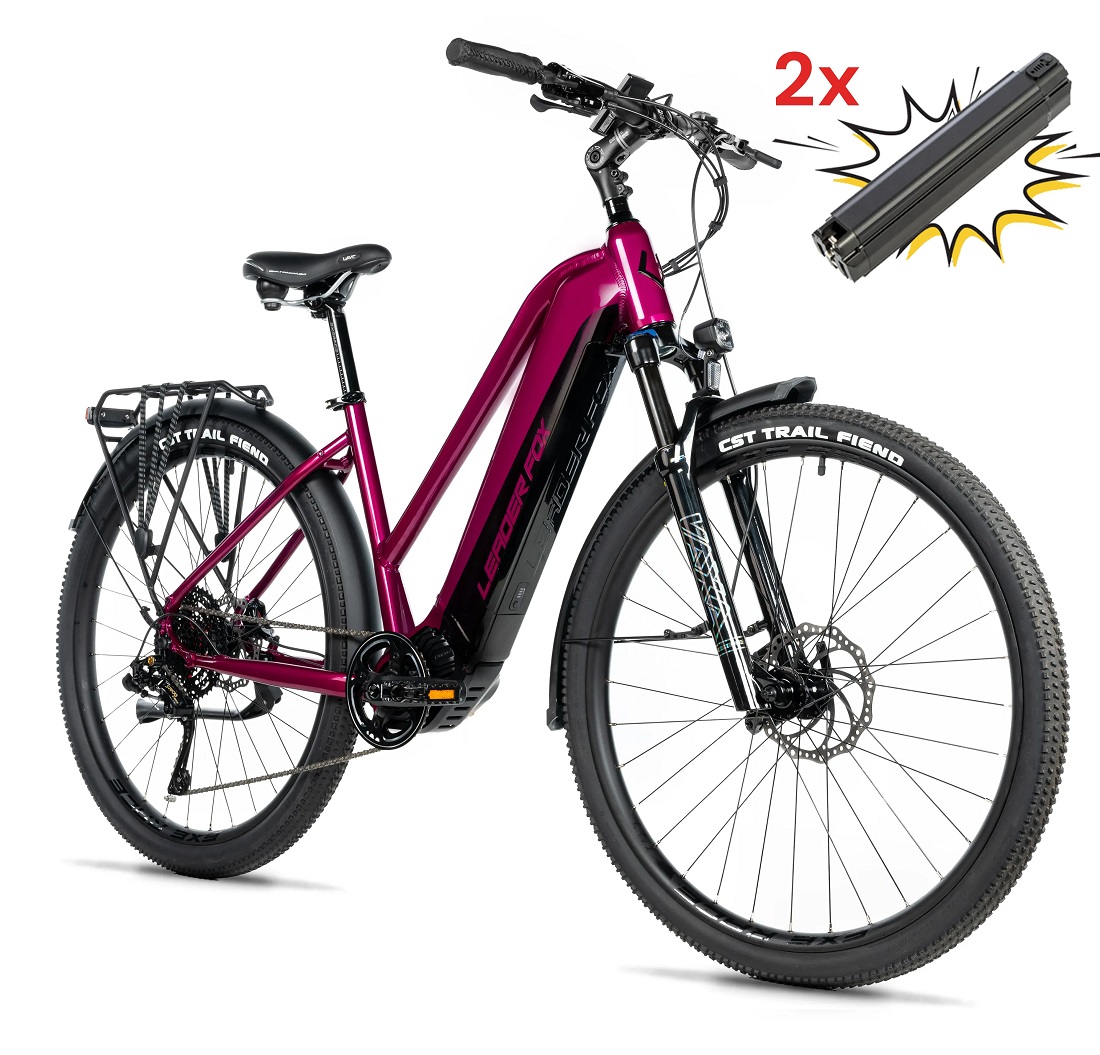 Elektrokolo 28" Leader Fox BARNET dámské 2025, 20Ah M510 violet vel.20"-AKCE!