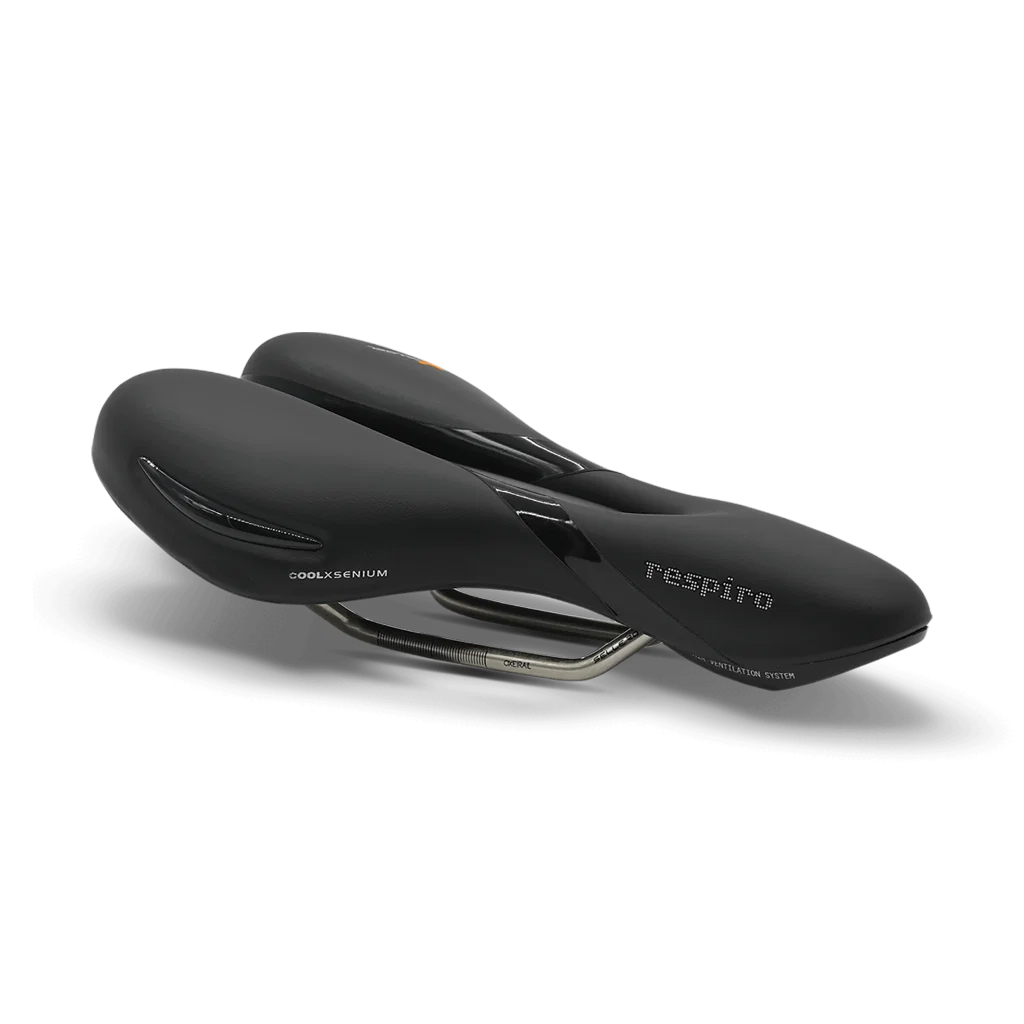 Sedlo gelové Selle Royal RESPIRO ATHLETIC Unisex černé, Stracciatella