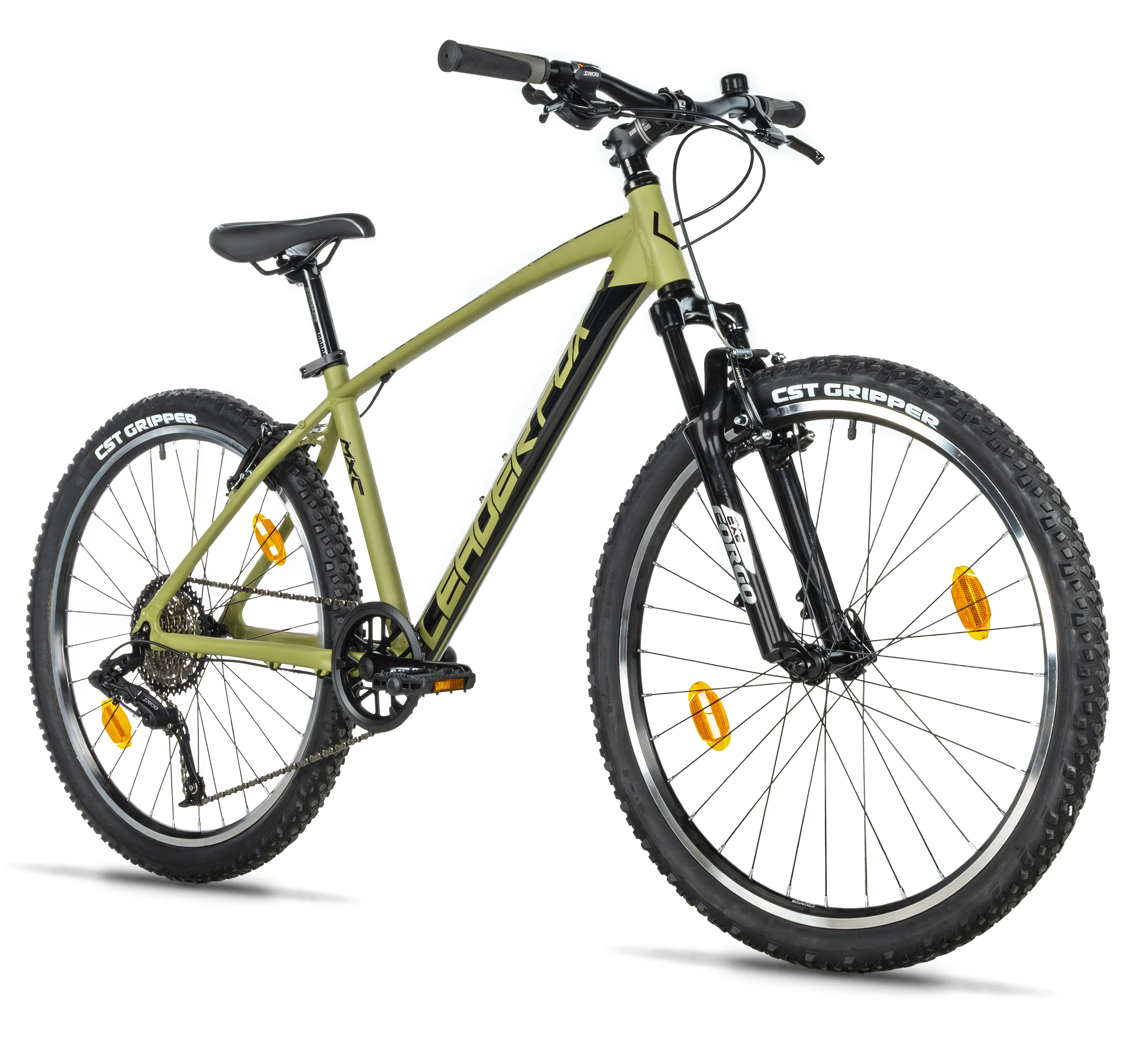 Horské kolo 26" Leader Fox MXC 2027, junior, Khaki/black /1x9/, vel.14"