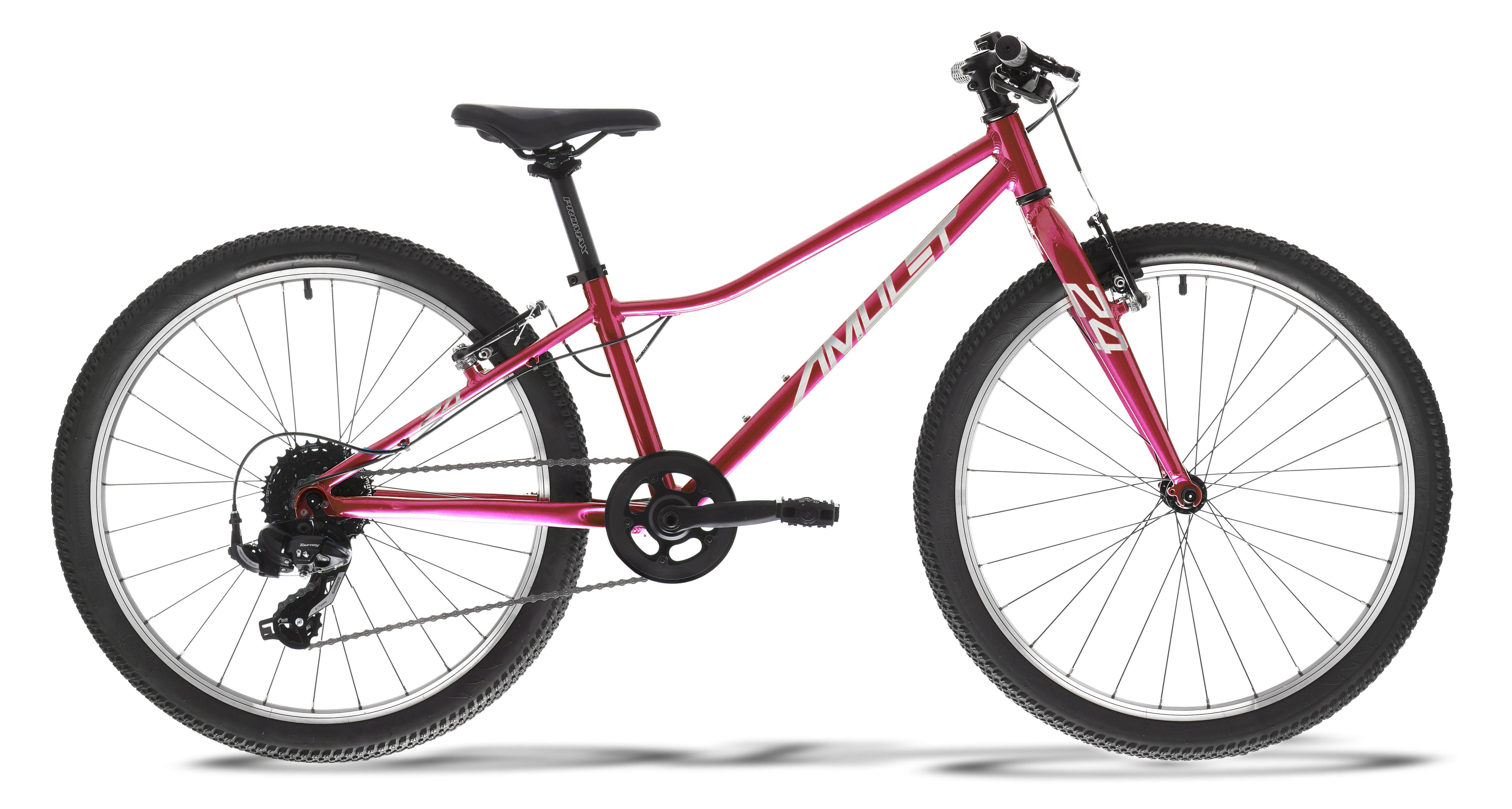 Dětské kolo 24" AMULET 24 FUN raspberry pearl/silver 2027