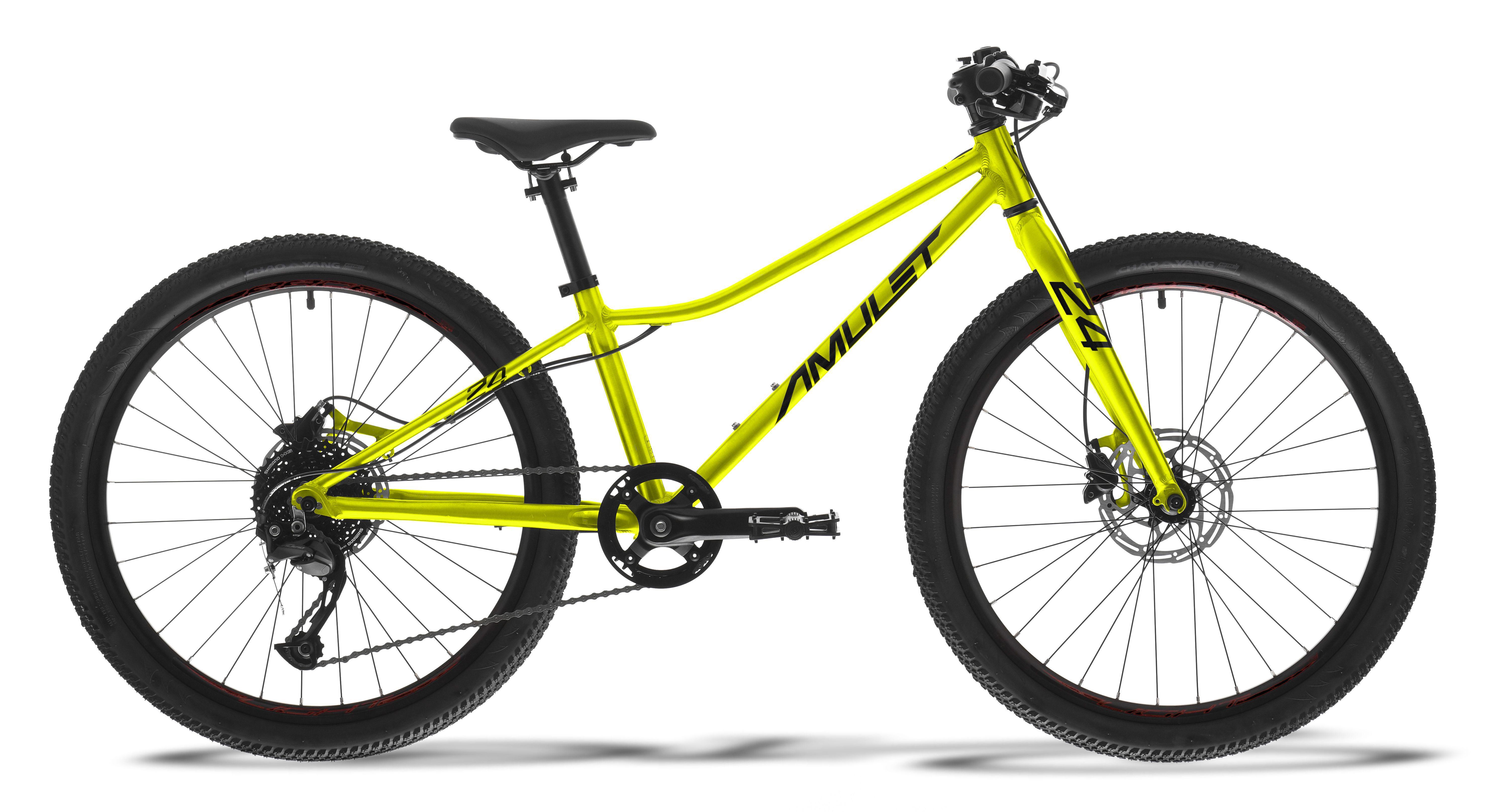 Dětské kolo 24" AMULET 24 Youngster yellow pearl/black 2026