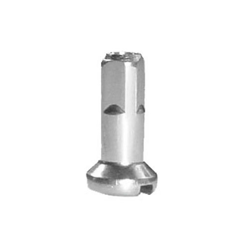 Nipl CnSpoke 2,3/13mm, mosaz/nikl, stříbrná