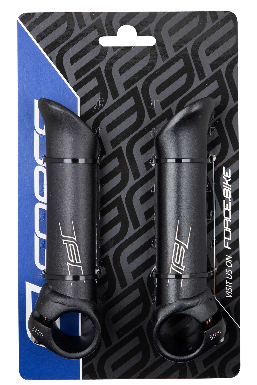 Rohy FORCE METS 12 cm Al, černé mat-malé logo