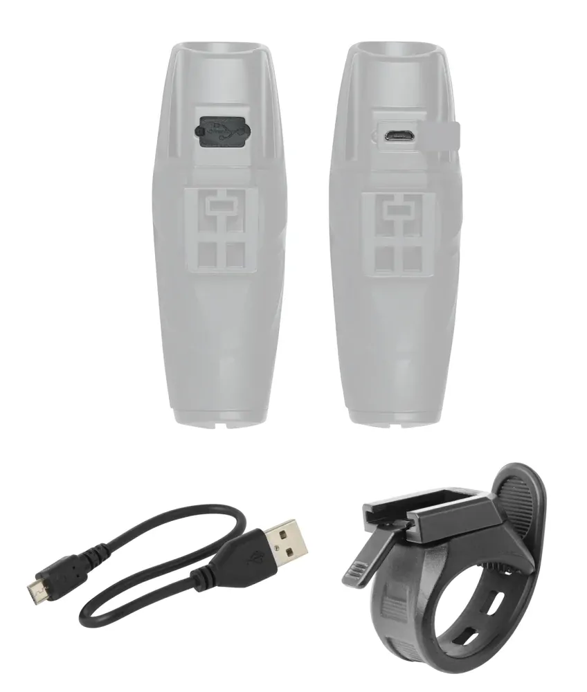 Světlo přední FORCE SHARK 700LM USB černé