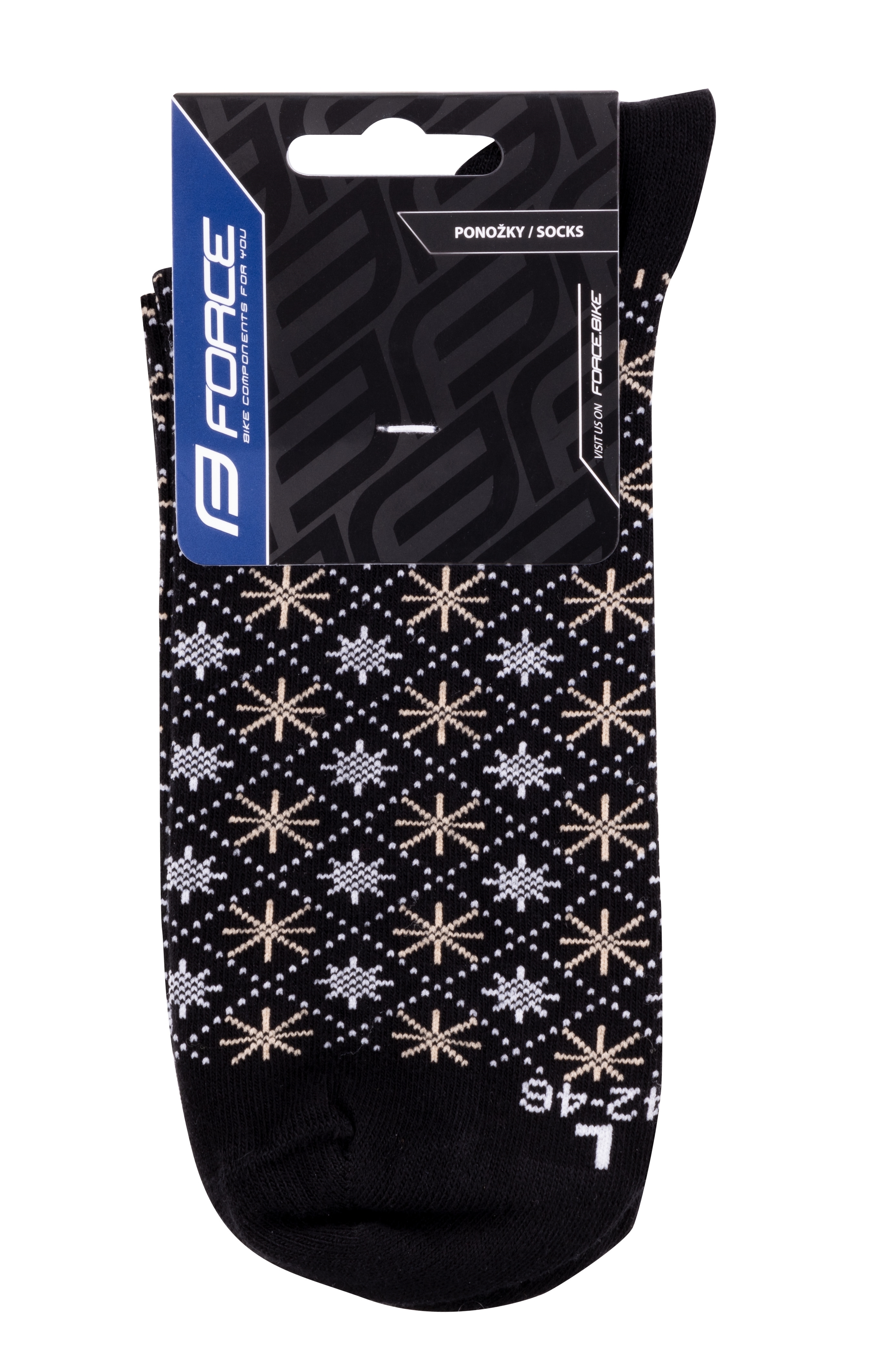 Ponožky FORCE X-MAS STAR, vel.L-XL/42-47