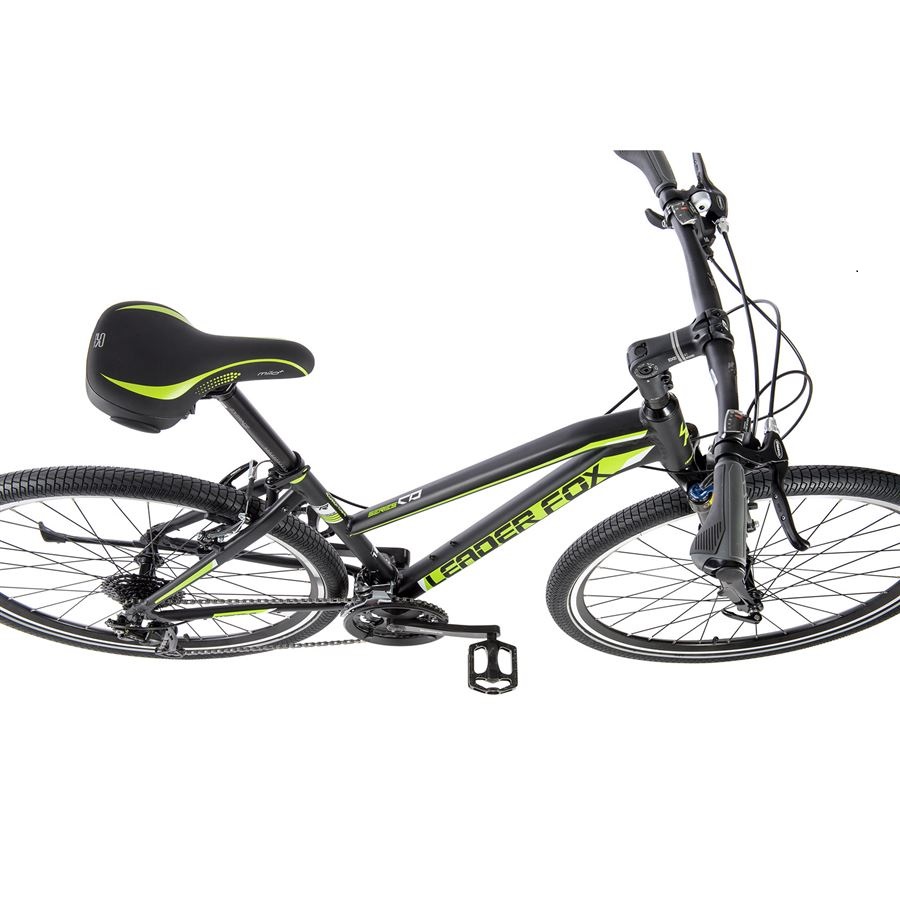 Krosové kolo 28" Leader Fox TOSCANA dámské 2023 černá mat/bílá vel.18" /3x9/ - AKCE!