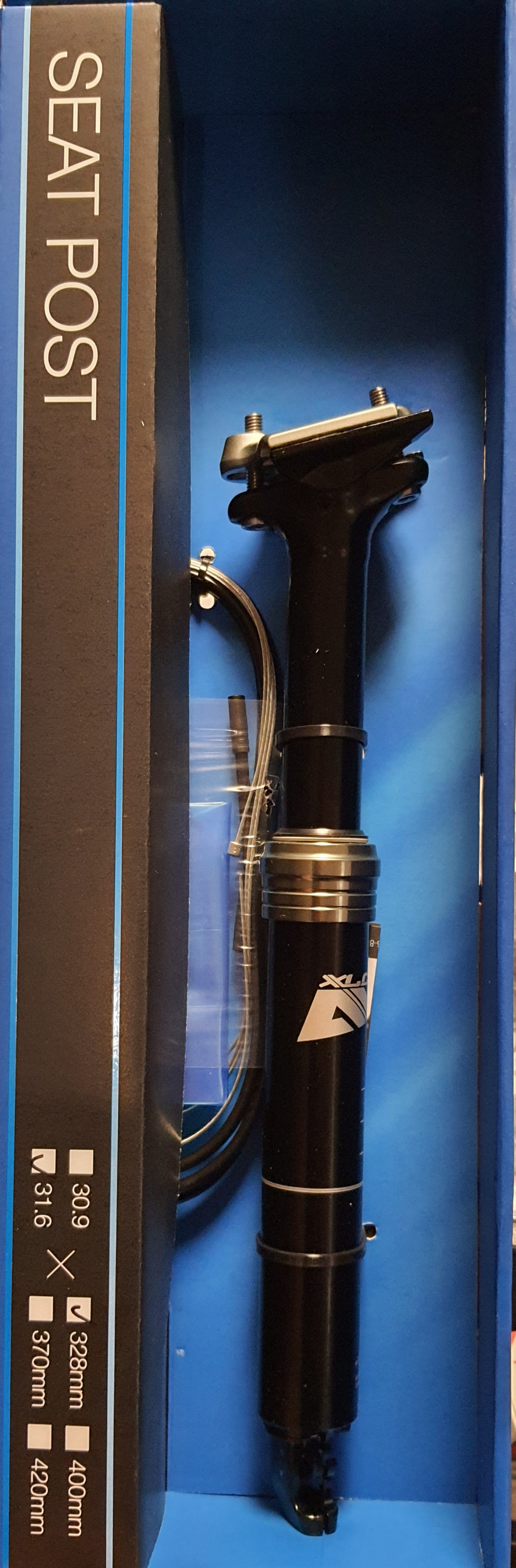 Teleskopická sedlovka XLC SP-T011 Ø 31,6mm, 328mm/80mm,černá,ICR