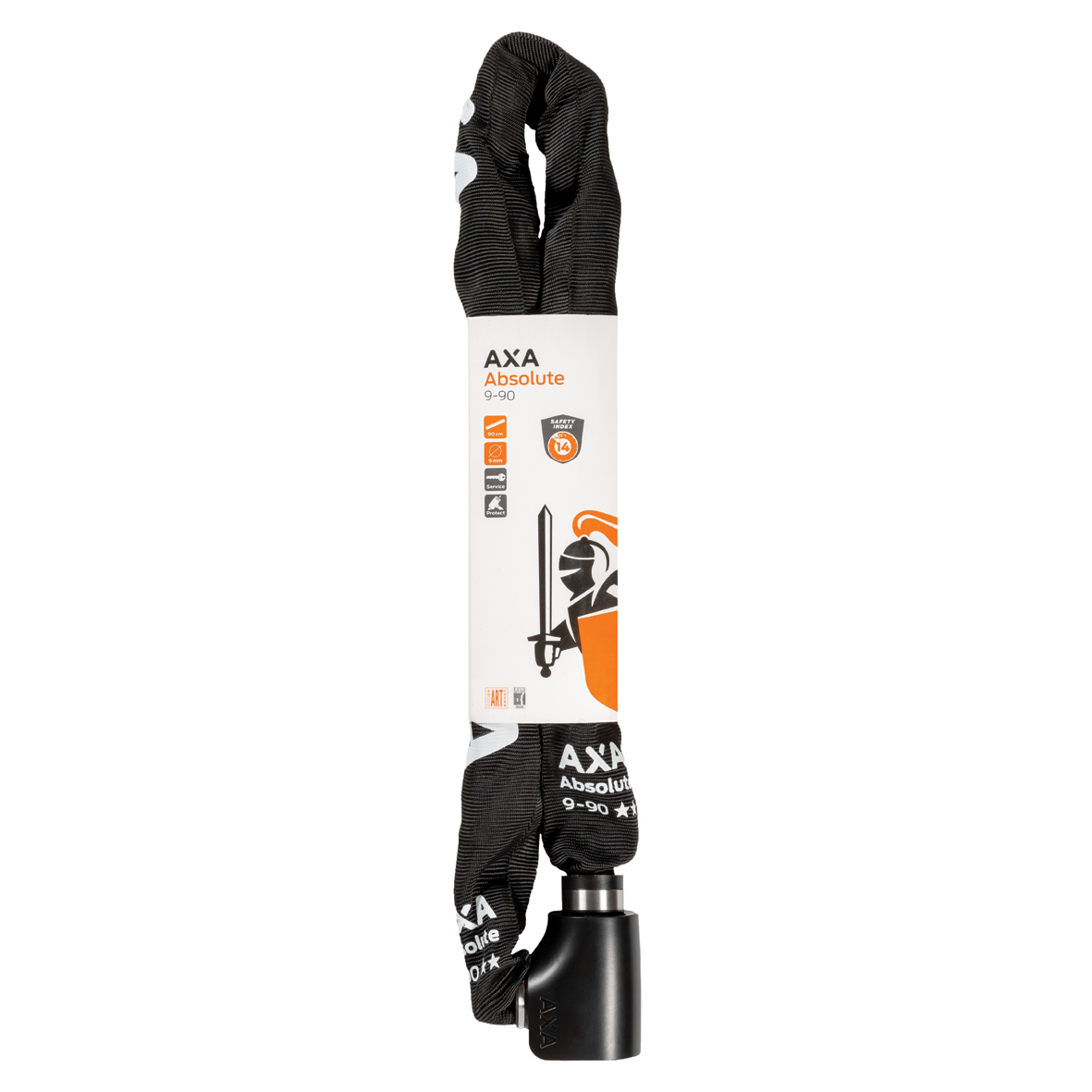 Zámek AXA ABSOLUTE 90/9mm black řetězový