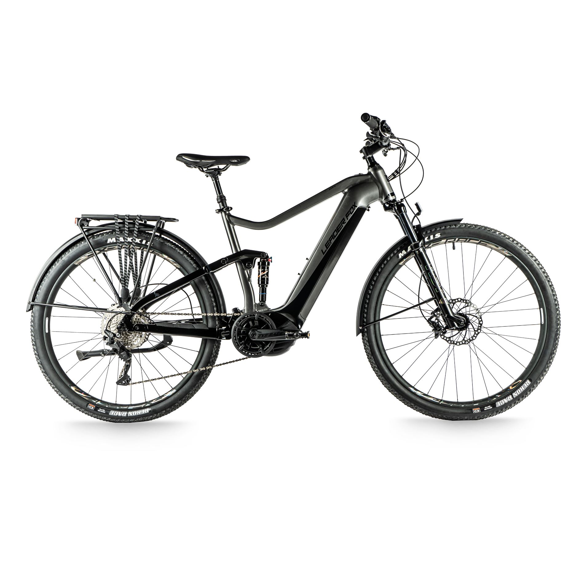 Elektrokolo 29" Leader Fox AXEN 2023 Panasonic GX 20Ah  grey/black vel.19,5" - AKCE!