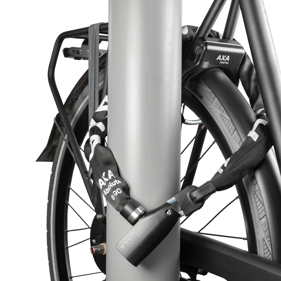 Zámek AXA ABSOLUTE 110/8 mm black řetězový