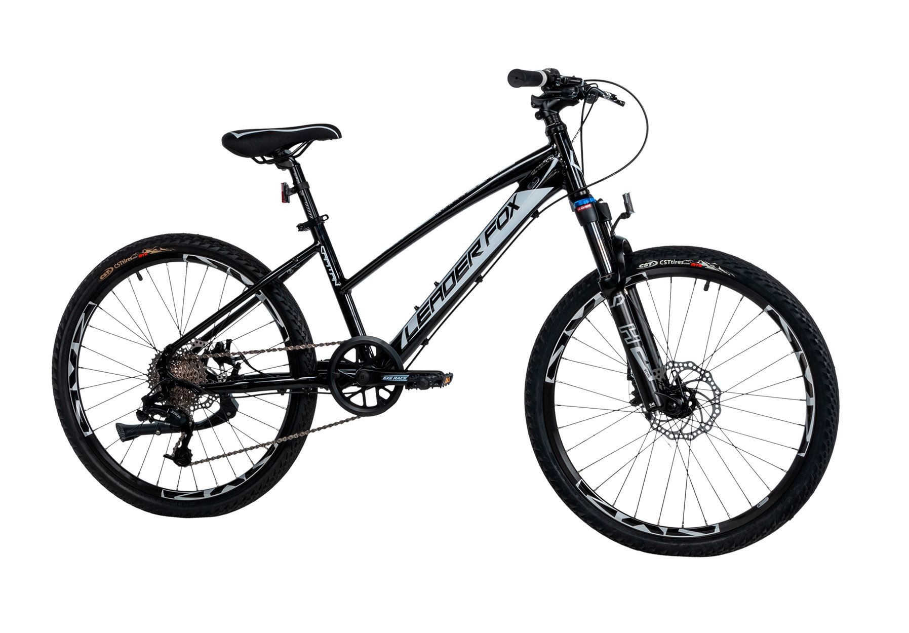 Dívčí kolo Leader Fox CAPITAN 24" Disc /1x8/ 2025 černá/bílá 