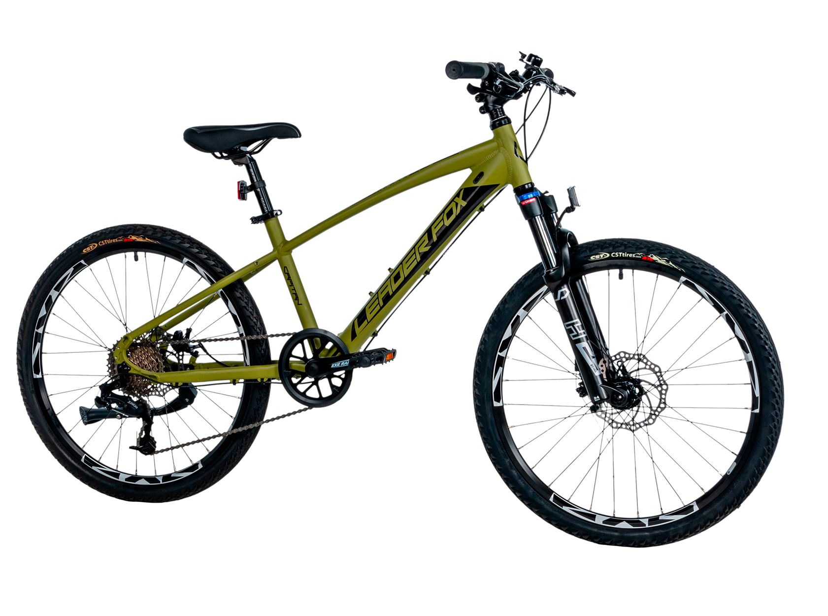 Dětské kolo Leader Fox CAPITAN 24" Disc /1x8/ 2025 zelená army 