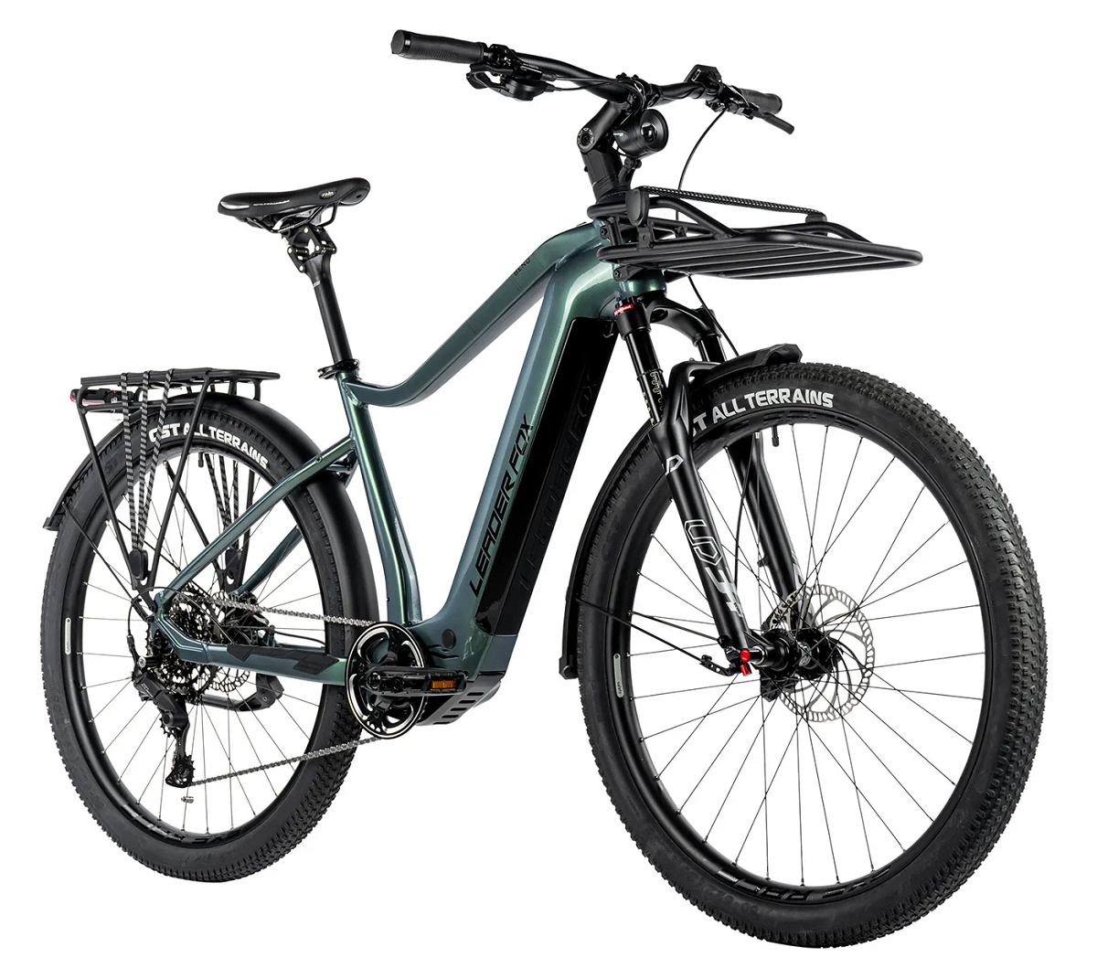 Elektrokolo 28" Leader Fox BEND pánské 2024 23,2Ah M510 bottle green/black, vel.19" -AKCE!