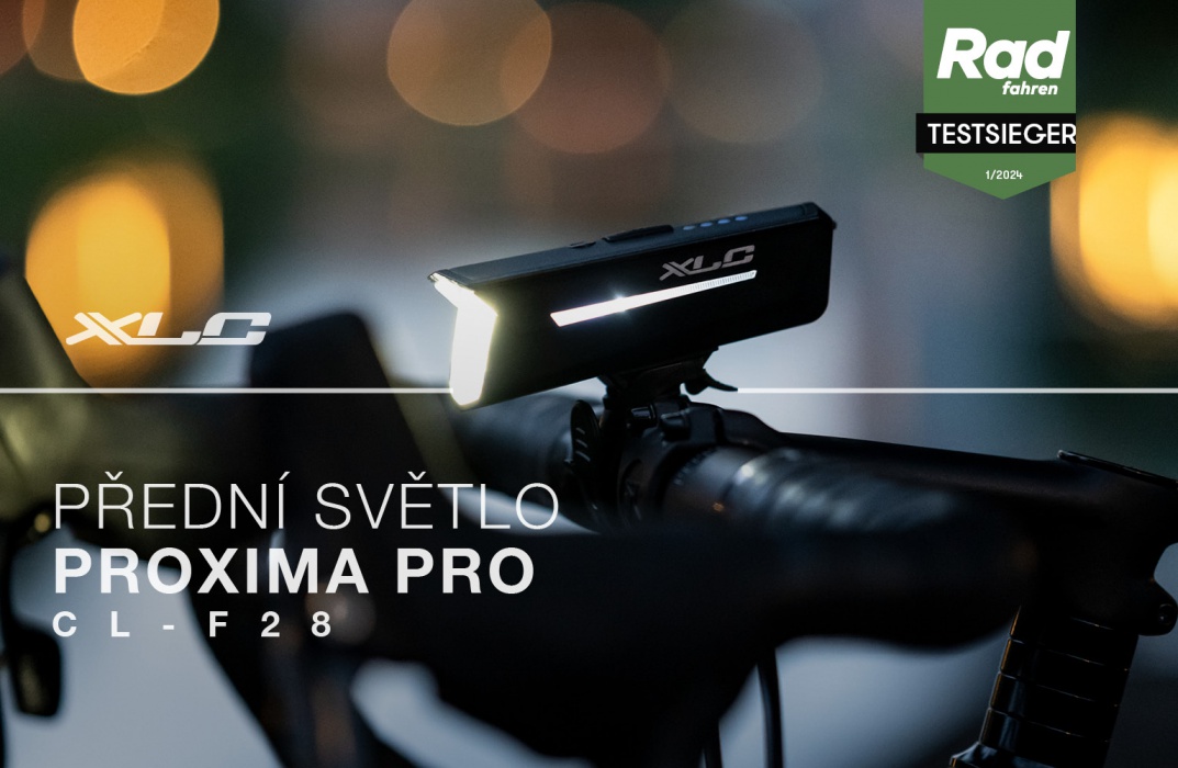 Sada světel XLC PROXIMA PRO CL-S25, 80 Lux