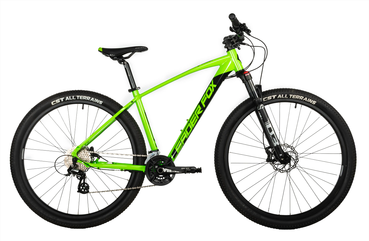 Horské kolo 29" Leader Fox EVOLUTION 2026 zelená/černá /2x8/  vel.16"