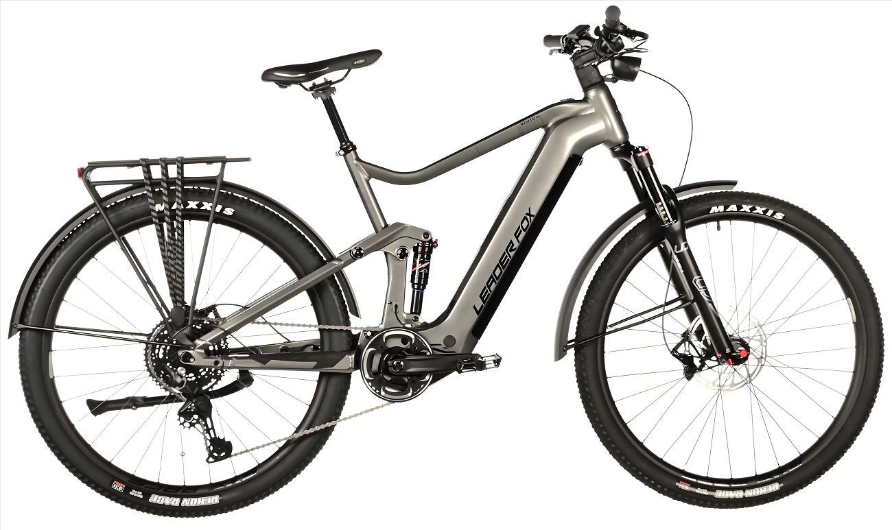 Elektrokolo 29" Leader Fox BENTON 2024, M510, 23Ah, grey/black, vel.21,5" - AKCE!