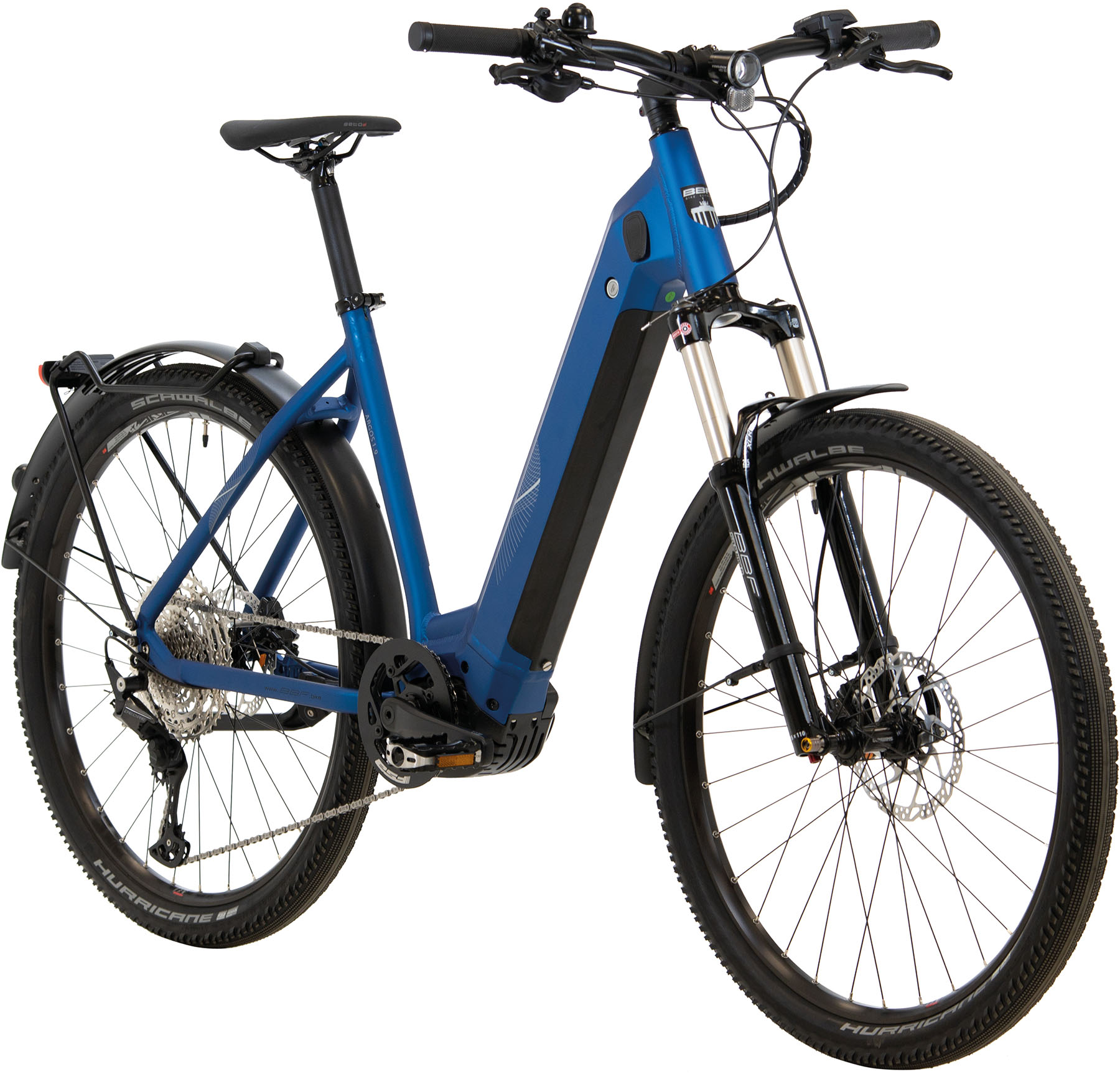 Elektrokolo BBF Argos 1.9 2025, Bosch Performance CX, 625 Wh, blue mat, 53cm/21"