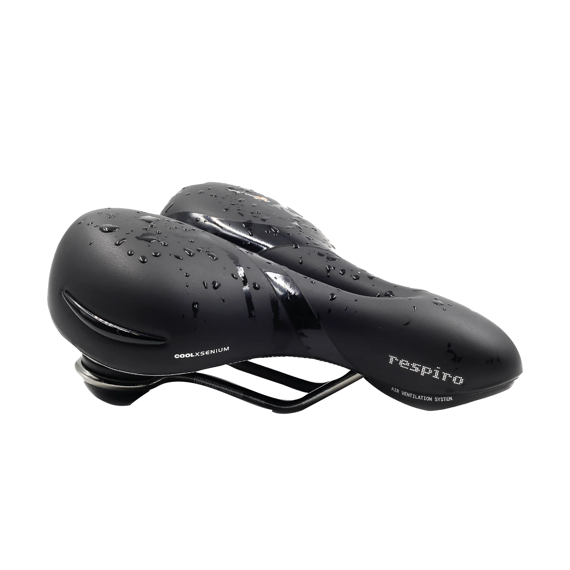 Sedlo gelové Selle Royal RESPIRO RELAXED Unisex černé,  Stracciatella