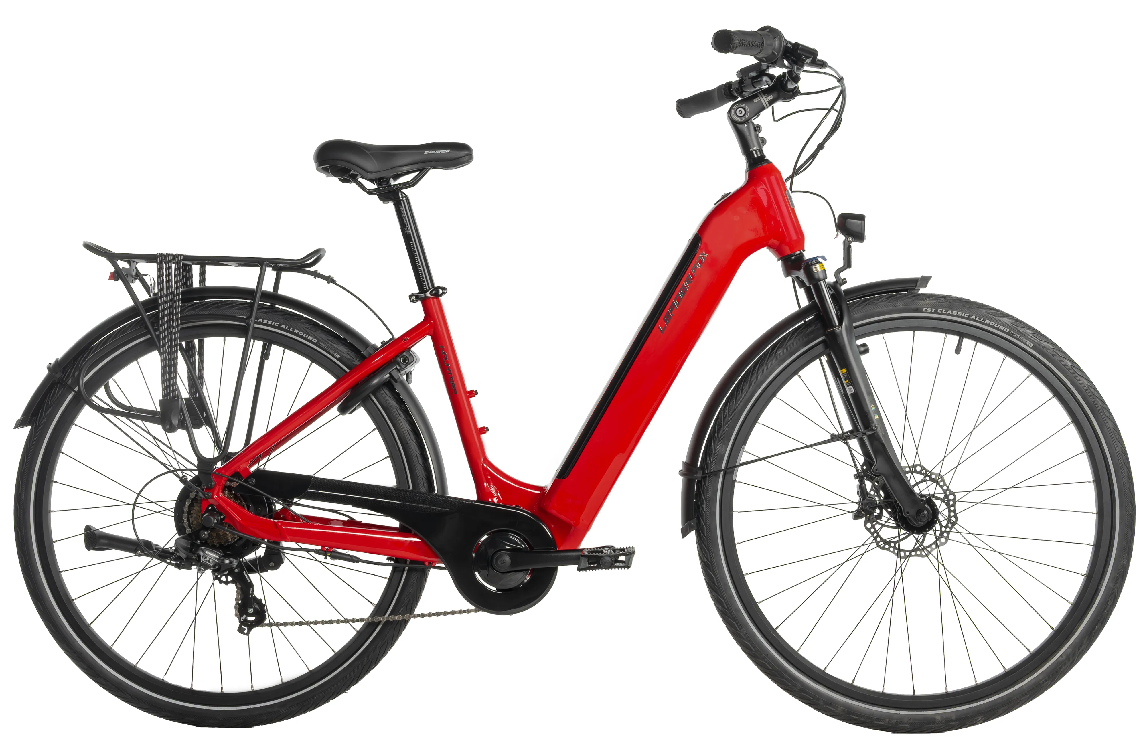Elektrokolo Leader Fox INDUKTORA 28" 2026, 16Ah, červená, vel.16,5"