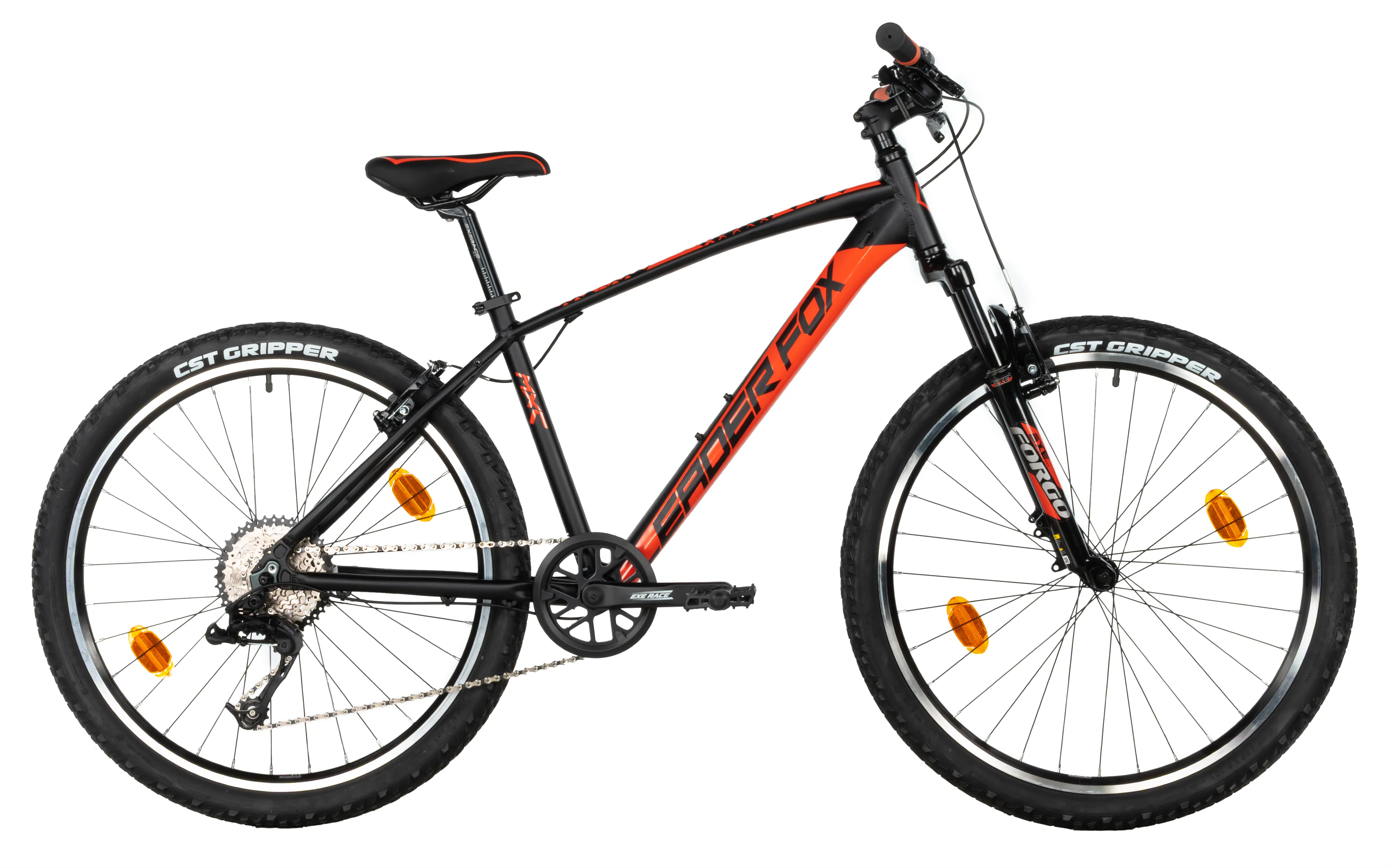 Horské kolo 26" Leader Fox MXC 2027, junior, black/orange /1x9/, vel.14"