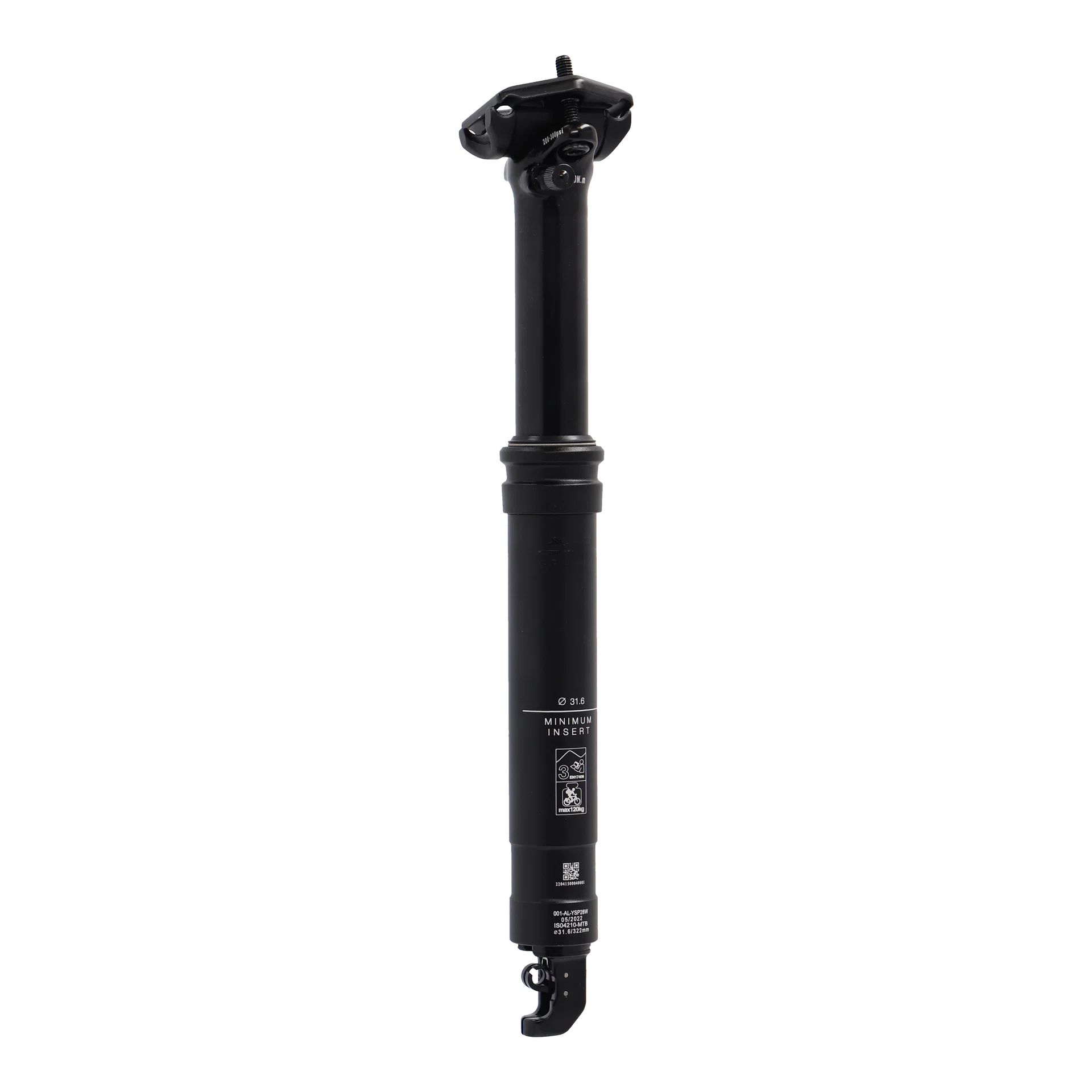 Teleskopická odpružená sedlovka XLC SP-S14 Ø 31,6mm, 402mm/120mm,černá,ICR