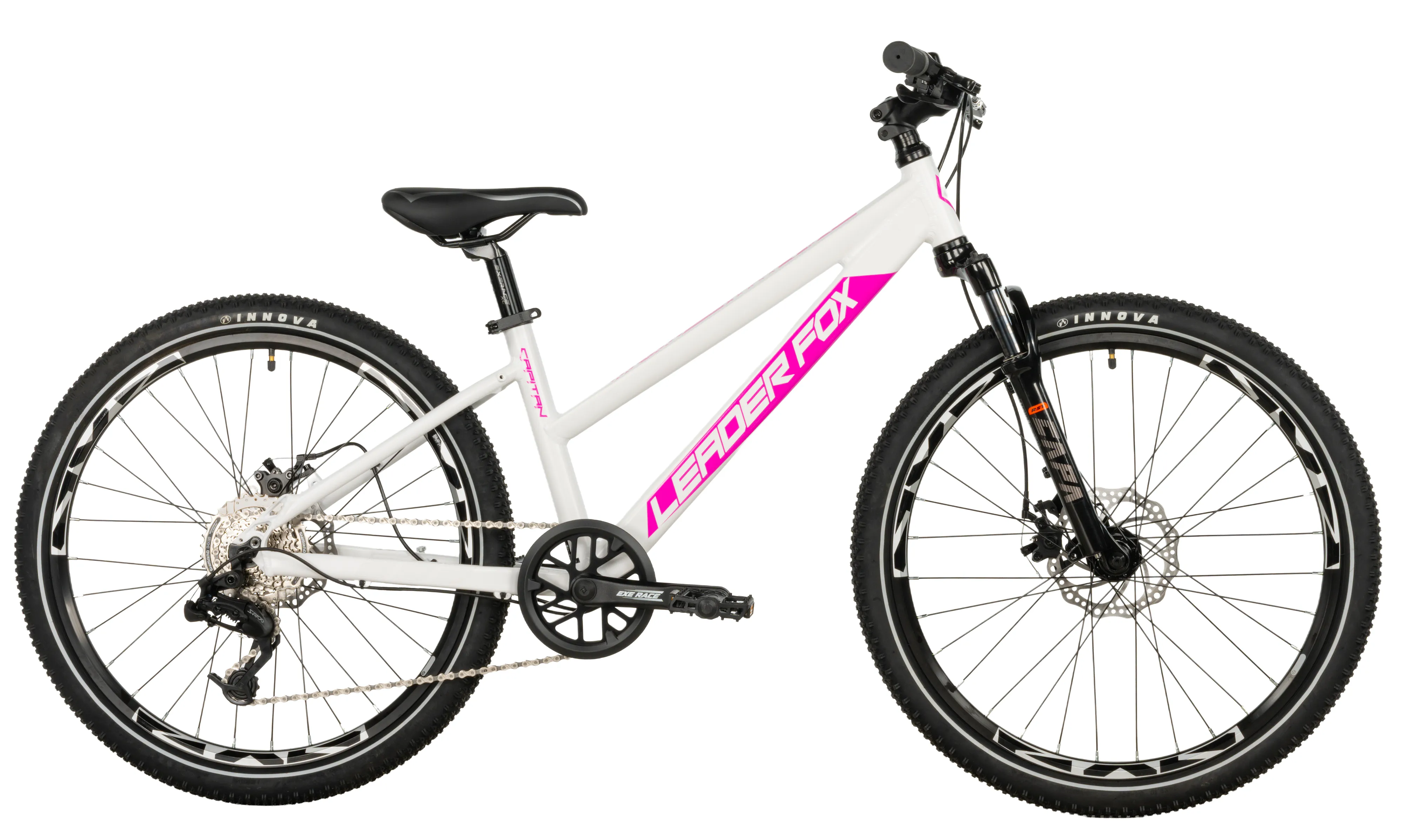 Dívčí kolo Leader Fox CAPITAN 24" Disc /1x8/ 2027 bílá/růžová
