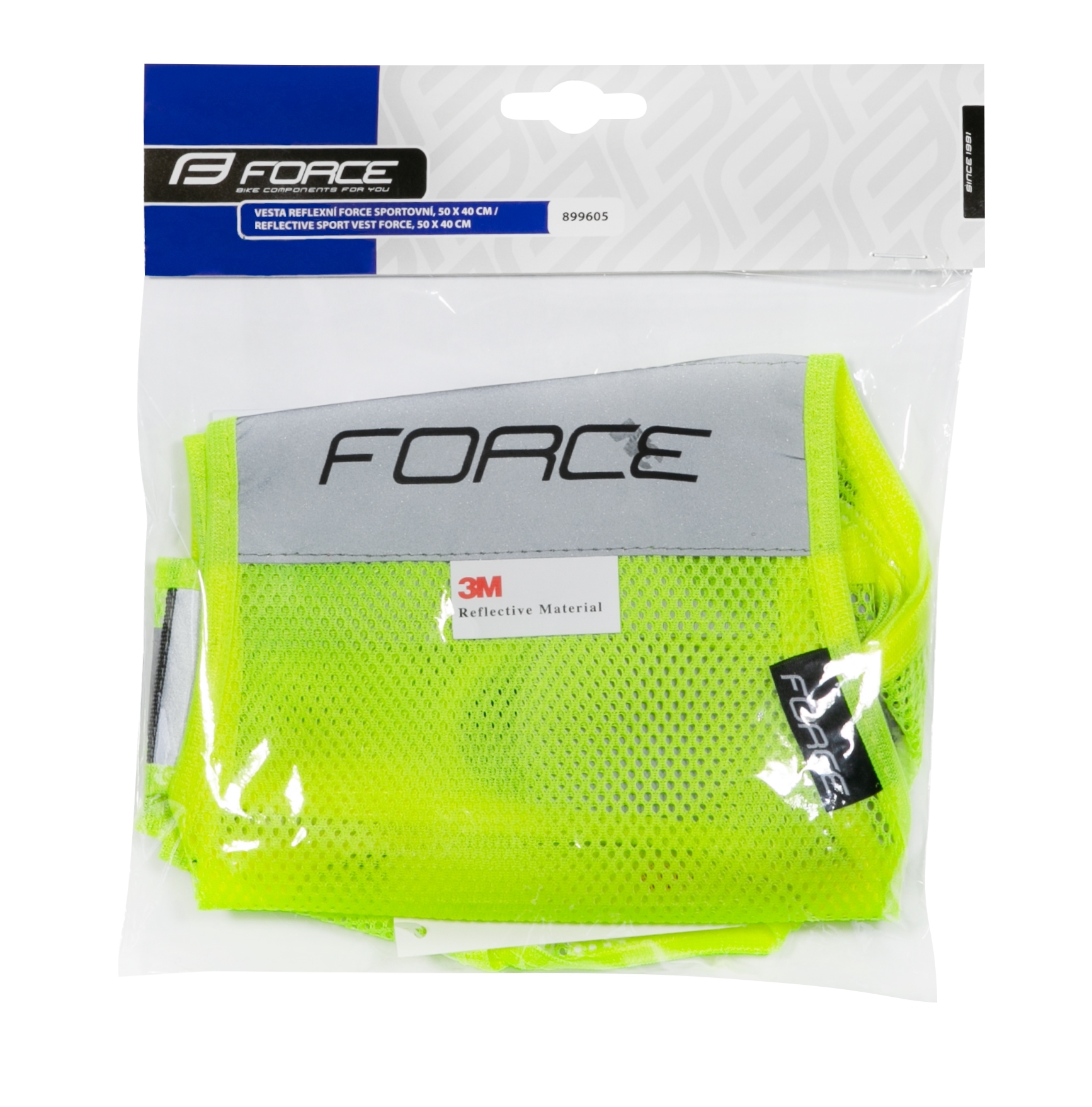 Vesta reflex FORCE SPORT do pasu na suchý zip,fluo