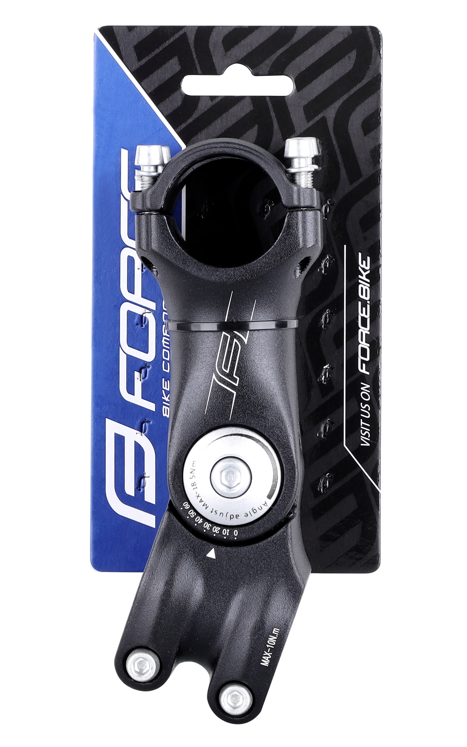 Představec FORCE S6.3 25,4/110mm stav. Al, černý, NEW