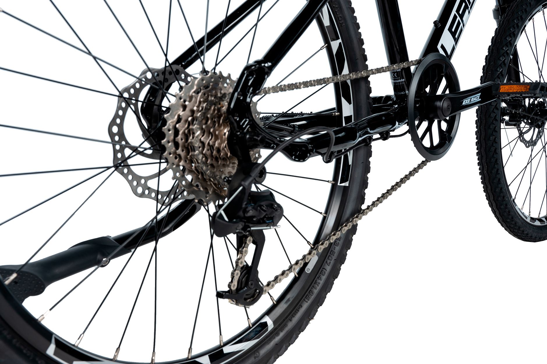 Dívčí kolo Leader Fox CAPITAN 24" Disc /1x8/ 2025 černá/bílá 
