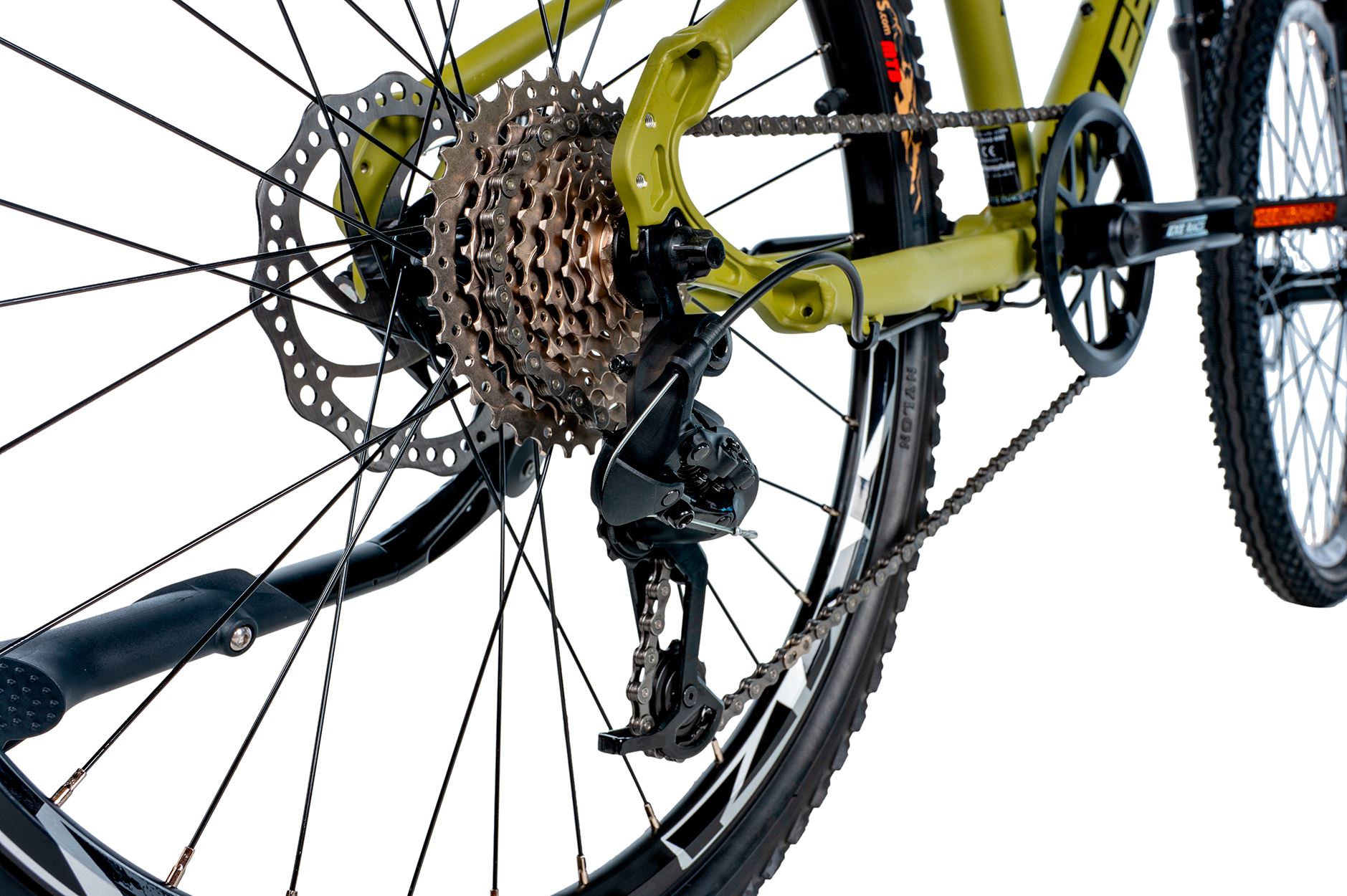 Dětské kolo Leader Fox CAPITAN 24" Disc /1x8/ 2025 zelená army 