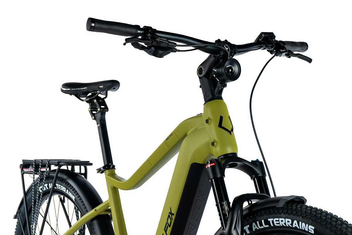 Elektrokolo 28" Leader Fox BEND pánské 2024 23,2Ah M510 army green/black, vel.17,5" -AKCE!