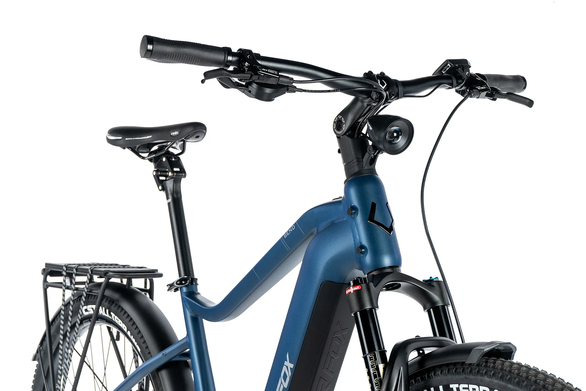 Elektrokolo 28" Leader Fox BEND pánské 2024 23,2Ah M510 blue/black, vel.17,5" -AKCE!