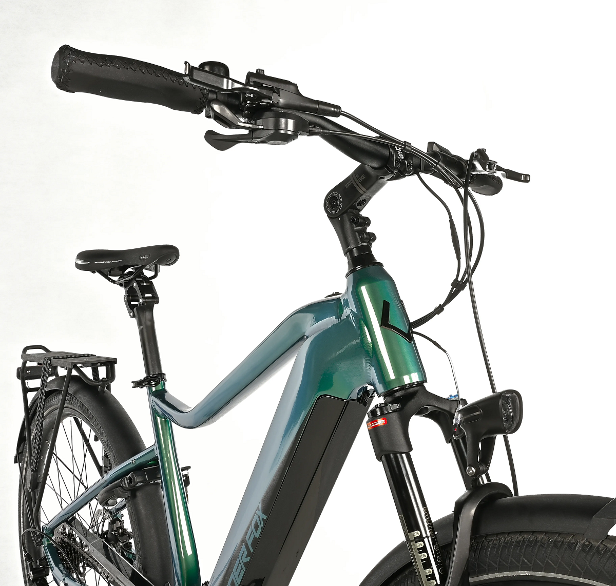 Elektrokolo 28" Leader Fox LUCAS 2025 20Ah, M420, bottle green/black, vel. 22,5"