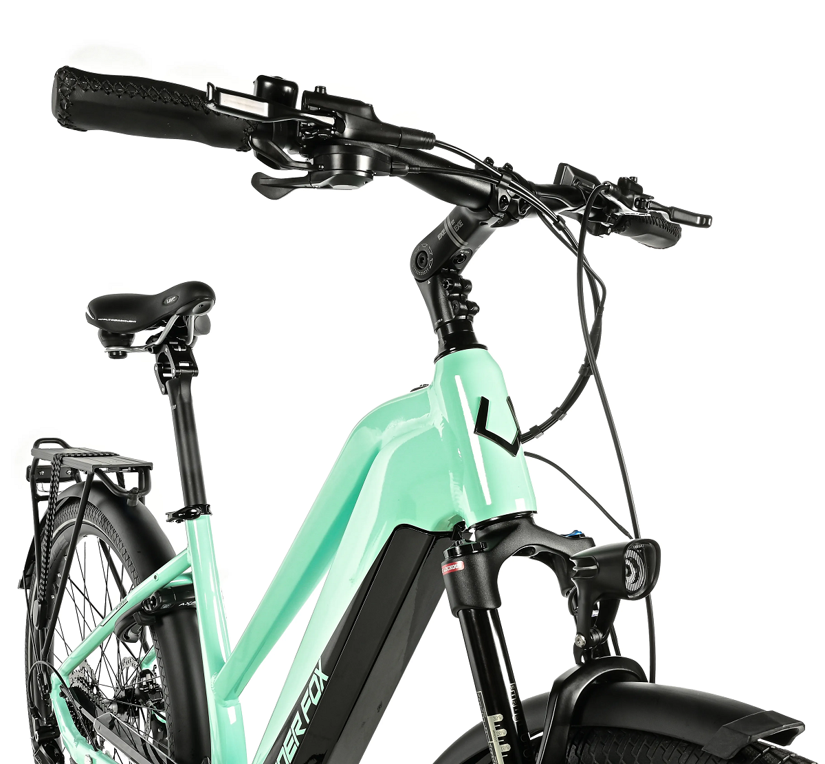 Elektrokolo 28" Leader Fox LUCAS 2025, 20Ah, M420, light blue/black, vel. 18"