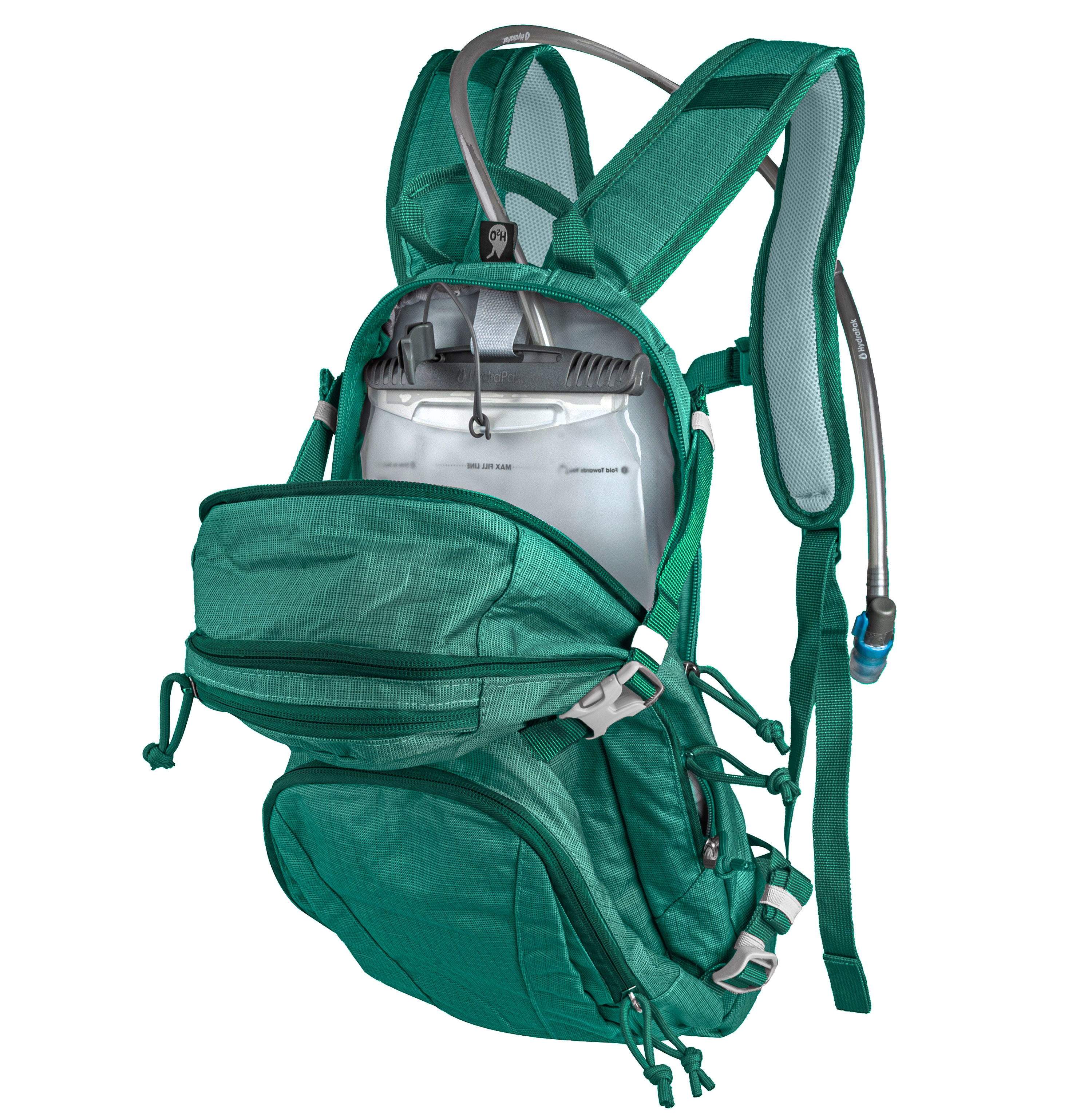 Batoh FORCE ECLIPSE 12 l +2l rezervoár, zelený