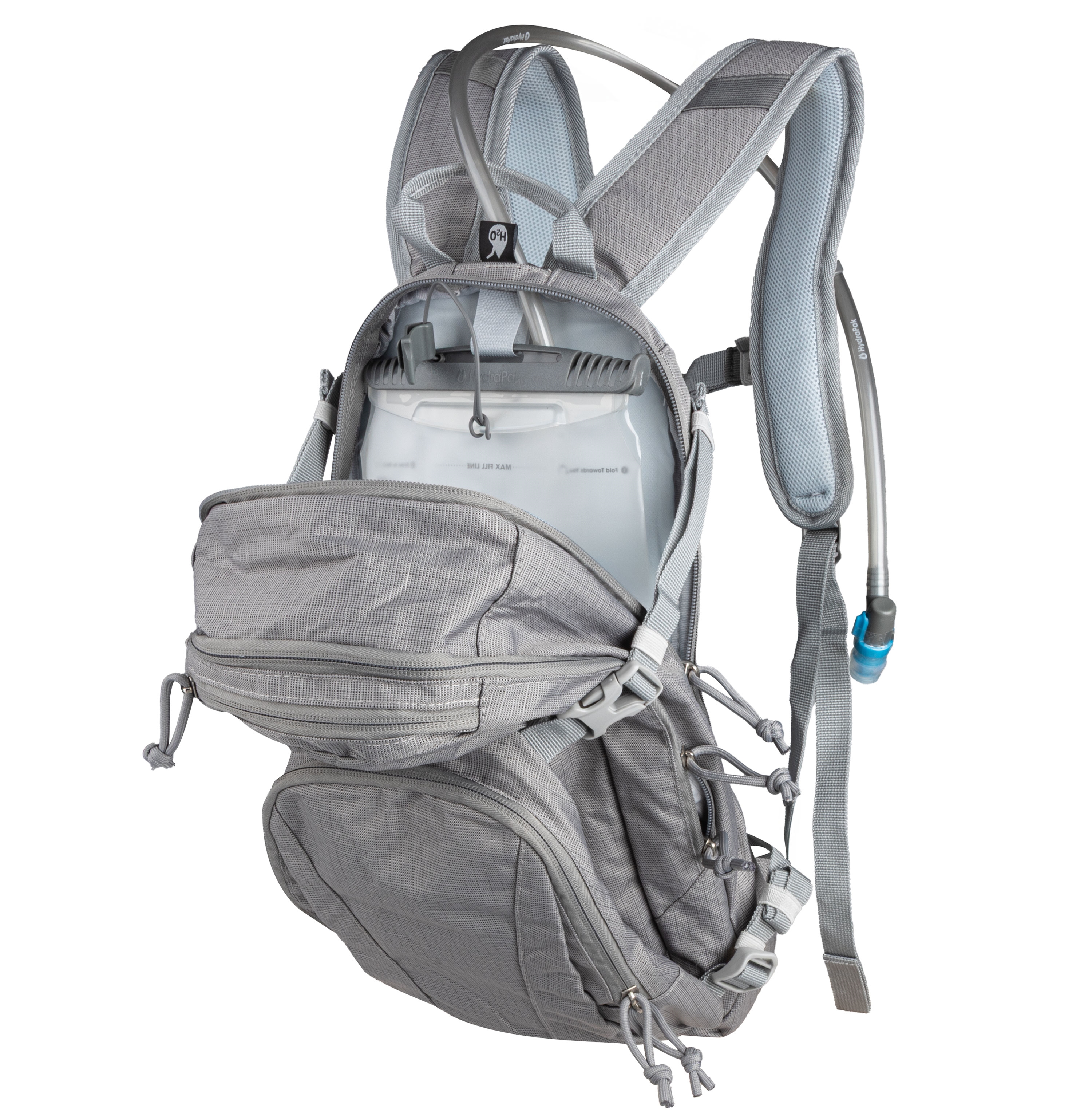 Batoh FORCE ECLIPSE 12 l +2l rezervoár, šedý