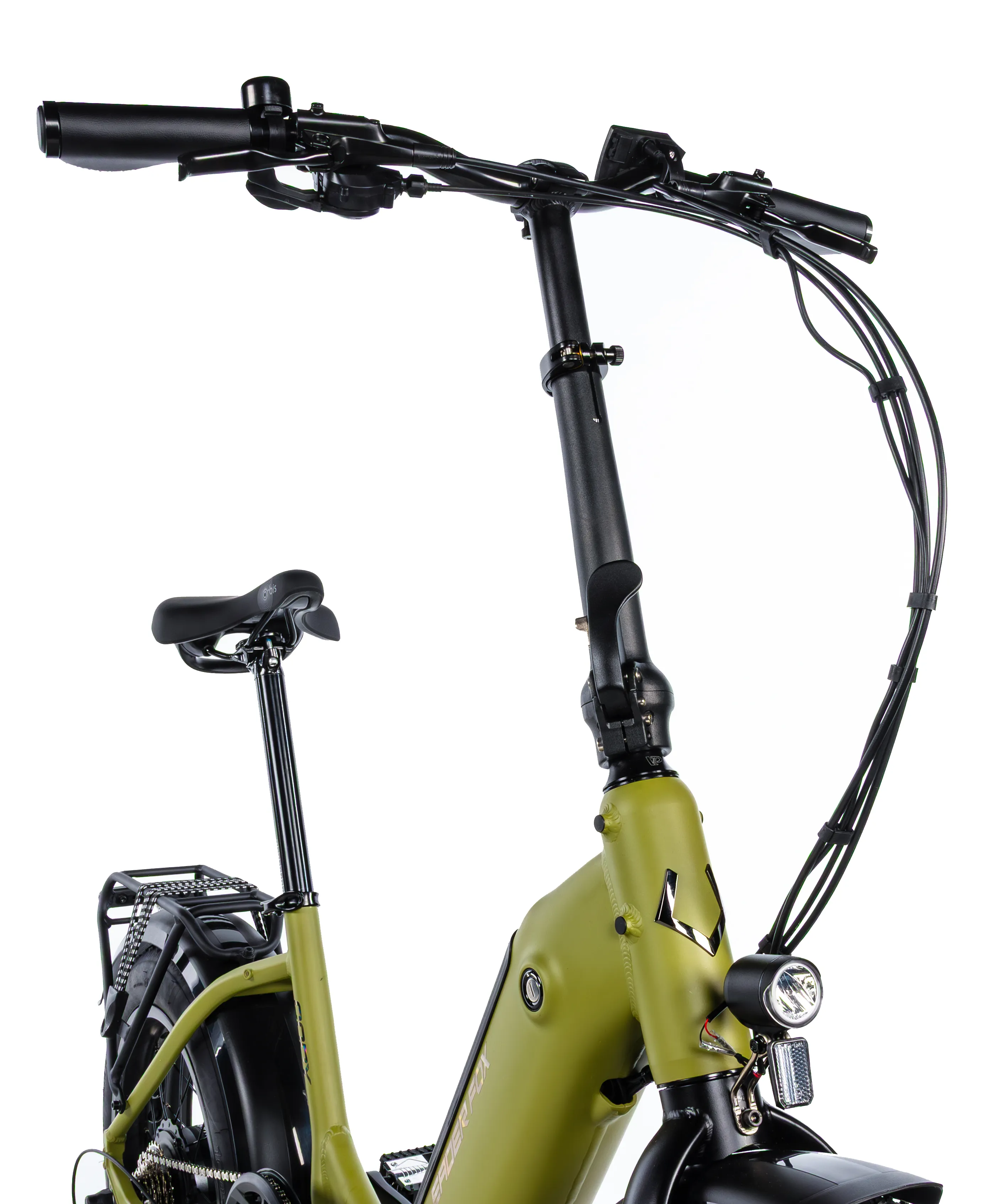 Elektrokolo skládací 20" Leader Fox CODY FAT Bike 16Ah 2025 khaki zelená