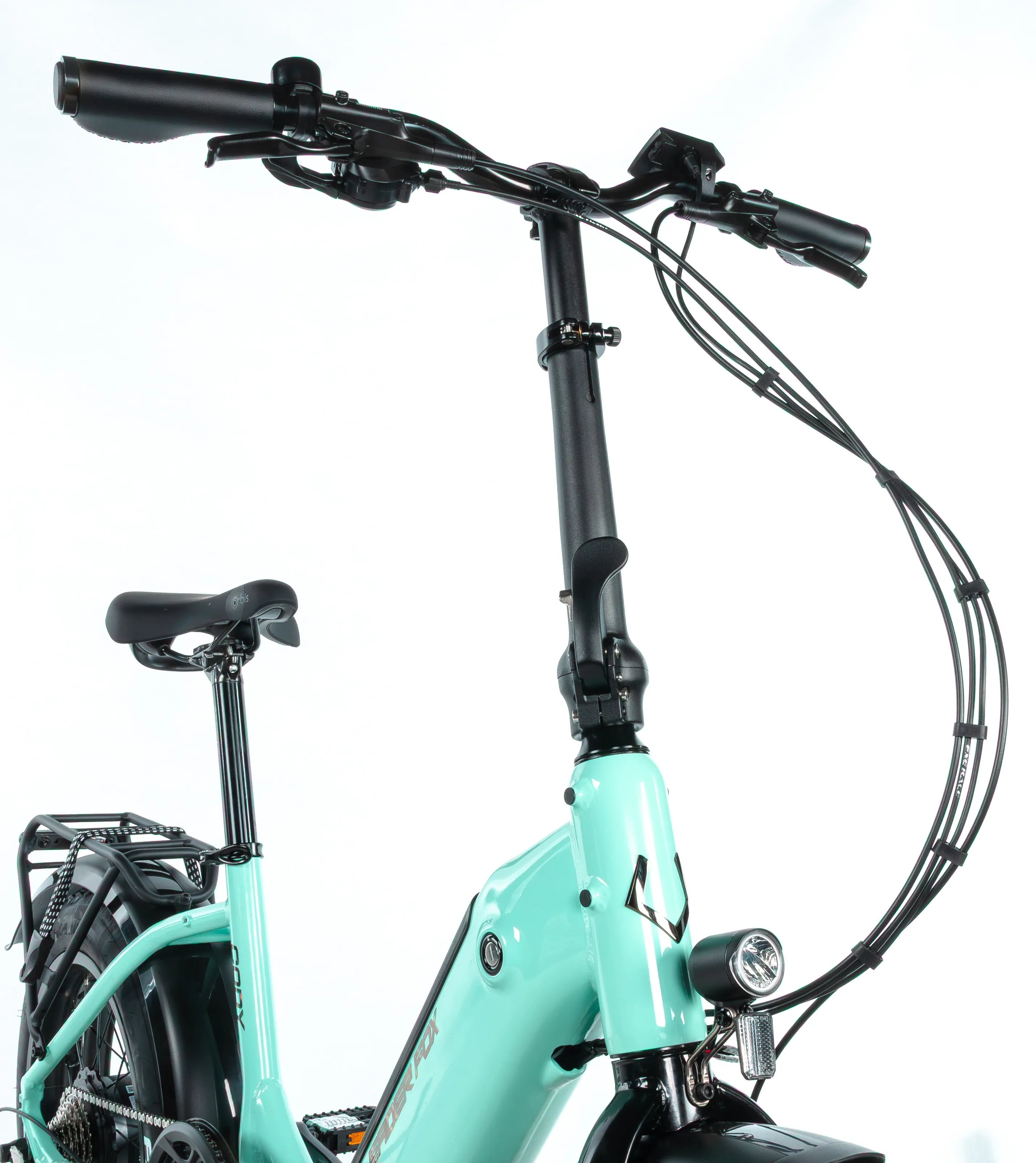 Elektrokolo skládací 20" Leader Fox CODY FAT Bike 16Ah 2025 světlá modrá