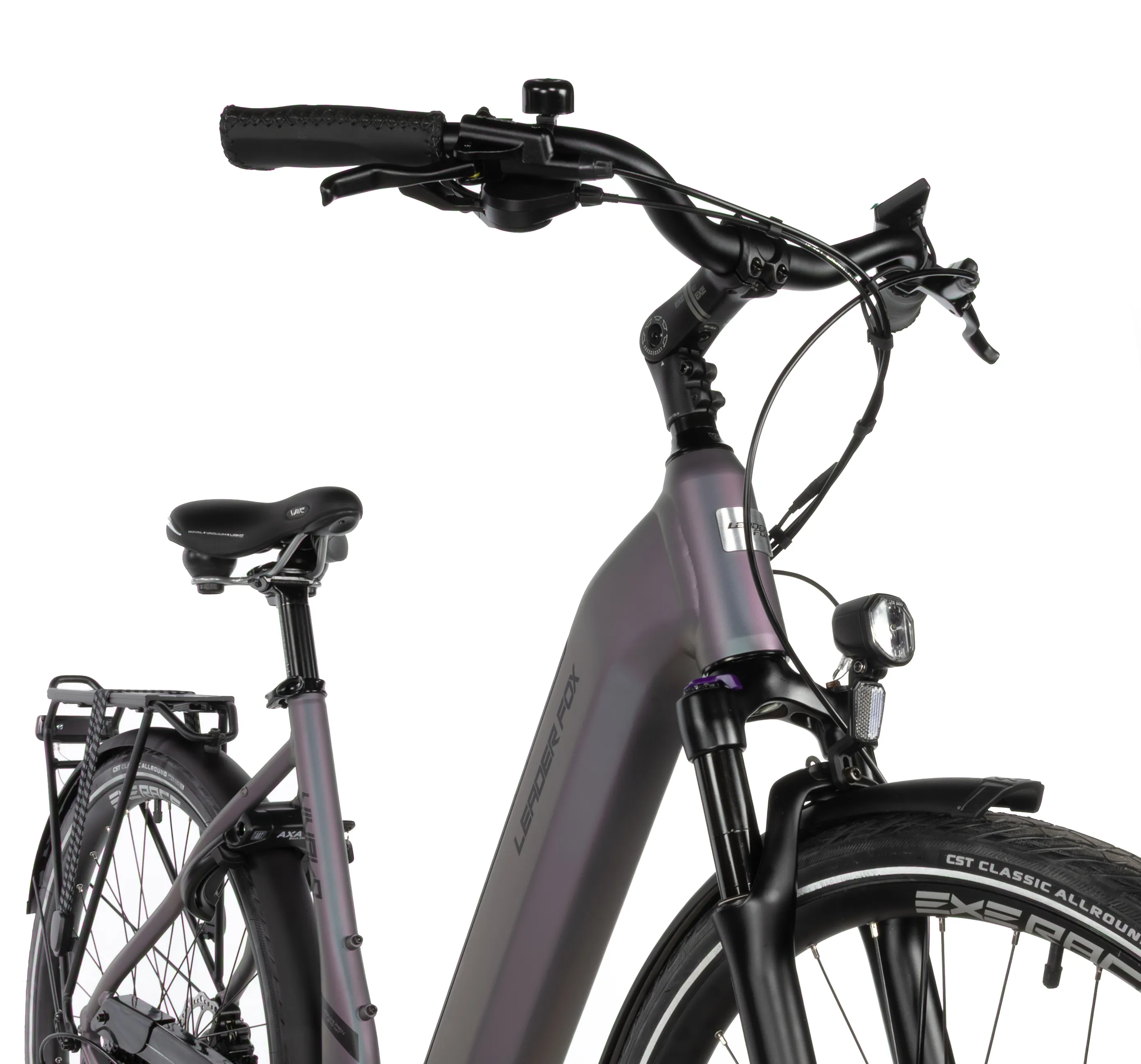 Elektrokolo Leader Fox VIVALO 28" 2026 15Ah grey mat vel.20" + 2.baterie Zdarma!