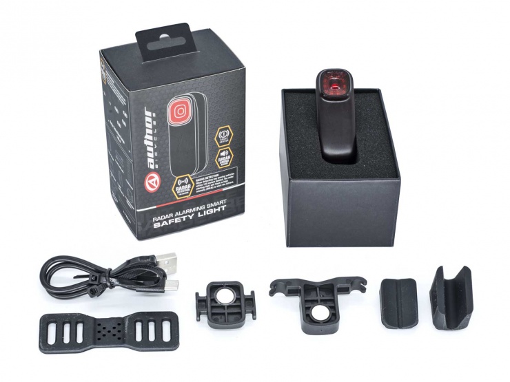 Světlo zadní AUTHOR R-Guard, Alloy, USB dobíjecí, 90 lm