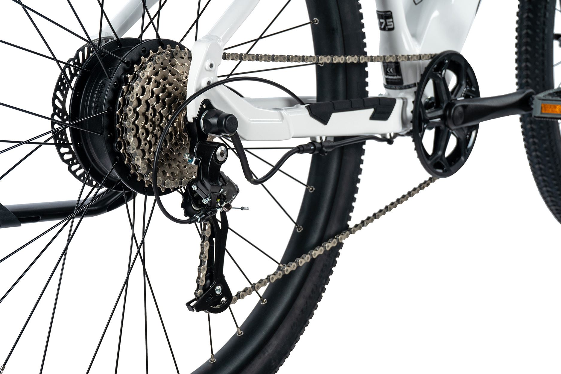 Horské elektrokolo 29" Leader Fox ARIMO dámské 2024 bílá/černá, 20Ah, vel.19,5" 