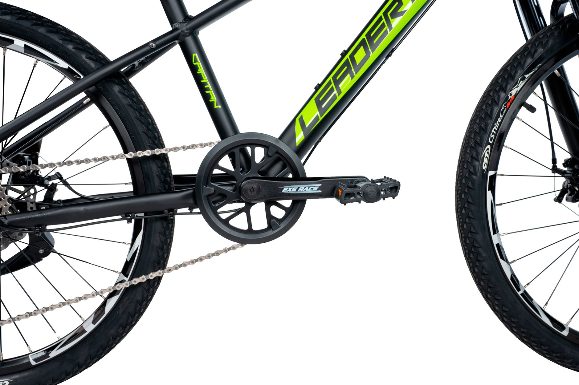 Dětské kolo Leader Fox CAPITAN 24" Disc /1x8/ 2025 černá/zelená 