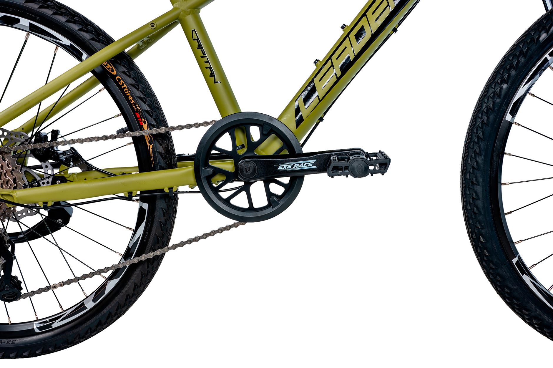 Dětské kolo Leader Fox CAPITAN 24" Disc /1x8/ 2025 zelená army 