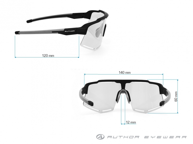 Brýle polarizační Author Zephyr Polarized PRO 30.5 šedá-matná