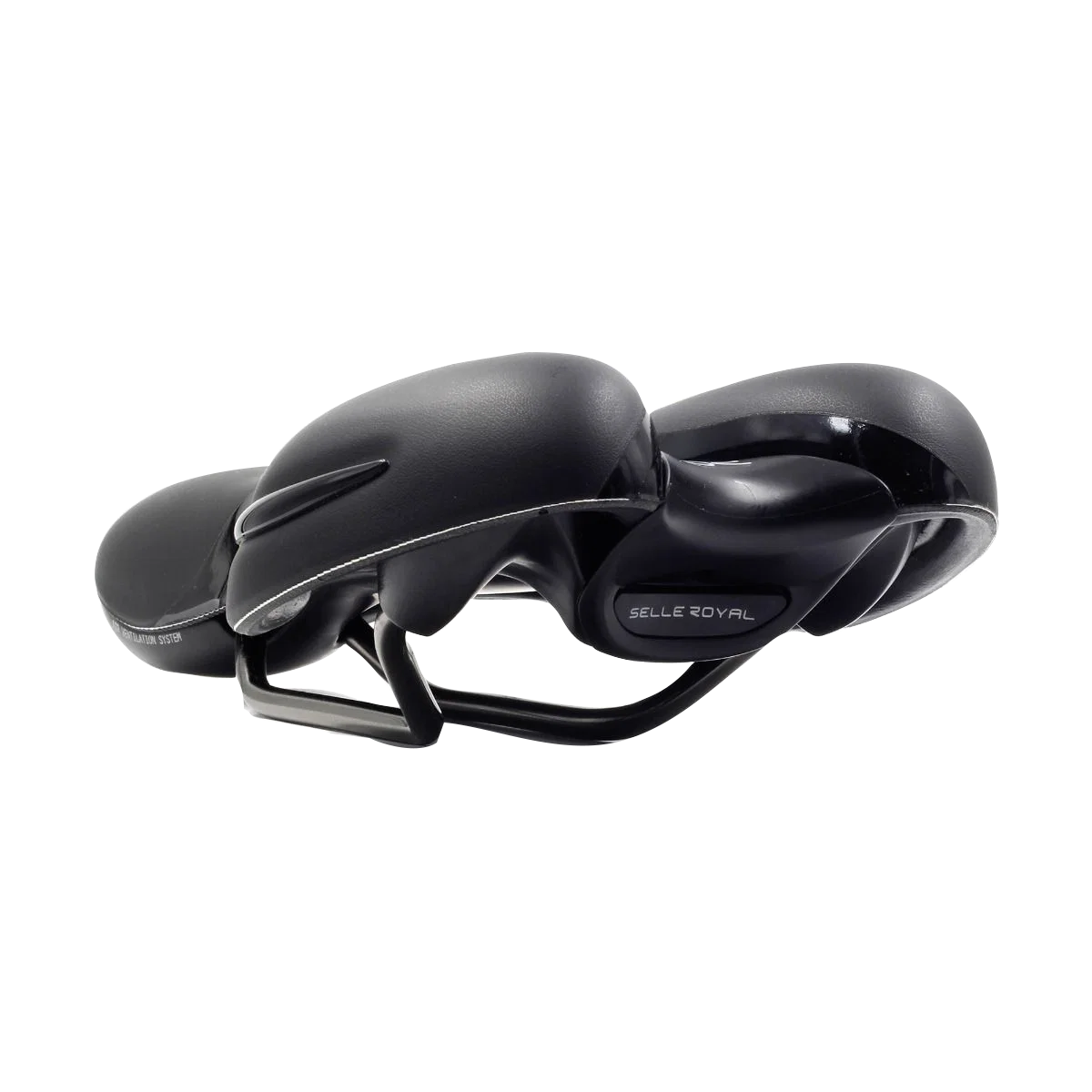 Sedlo gelové Selle Royal RESPIRO ATHLETIC Unisex černé, Stracciatella